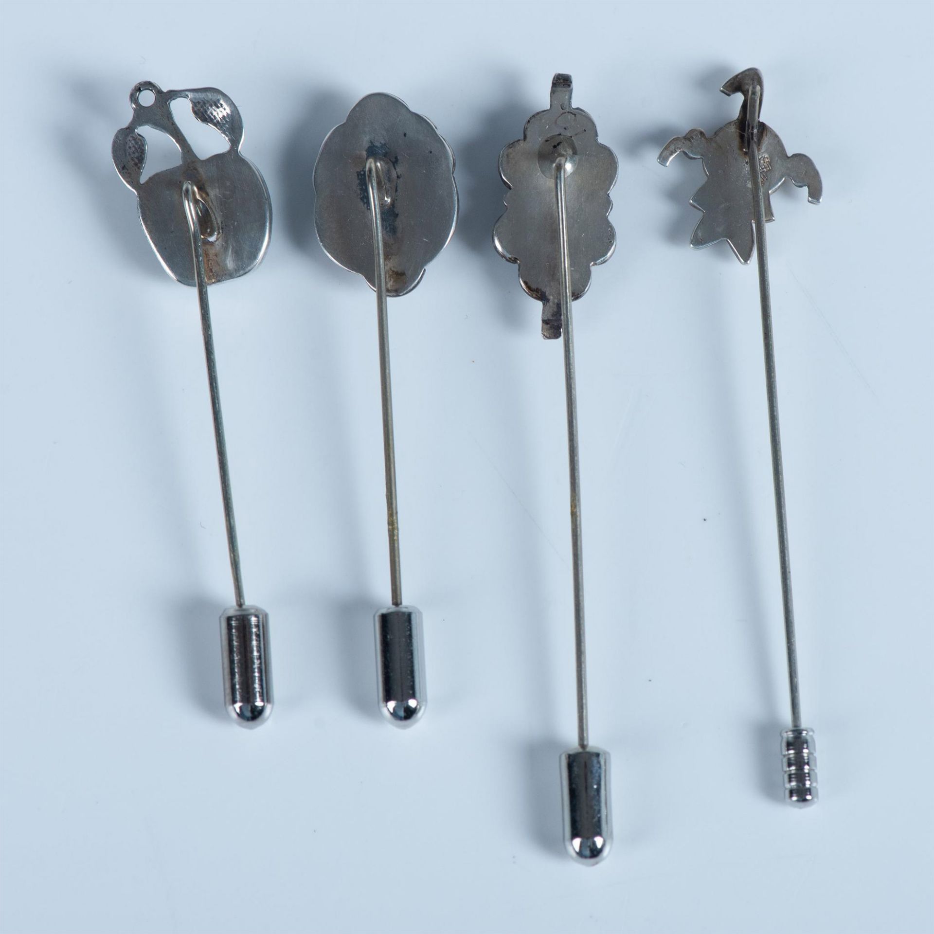 4pc Sterling Silver Stick Pins - Image 2 of 4