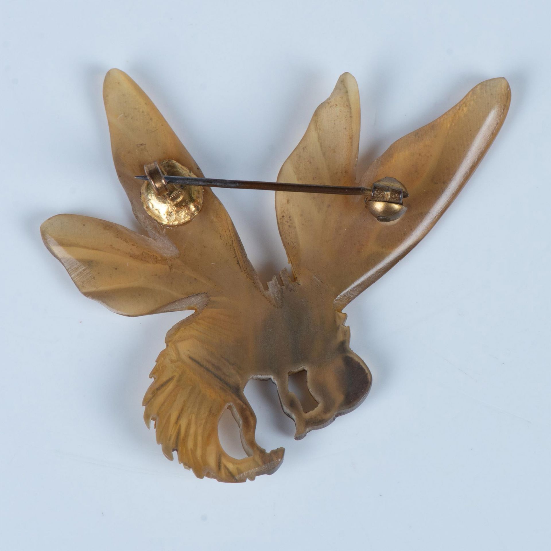French Bonte Carved Horn Wasp Pin/Brooch - Image 2 of 4