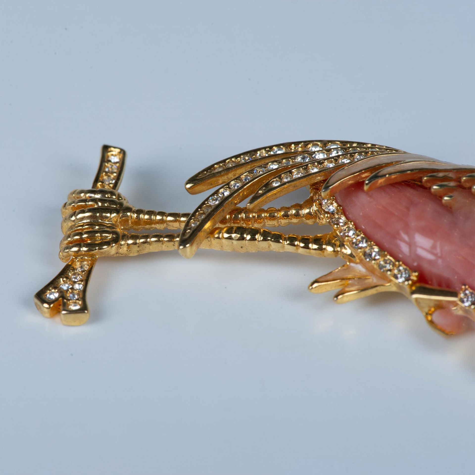 Hattie Carnegie Rhinestone Heron Bird Brooch - Image 6 of 6