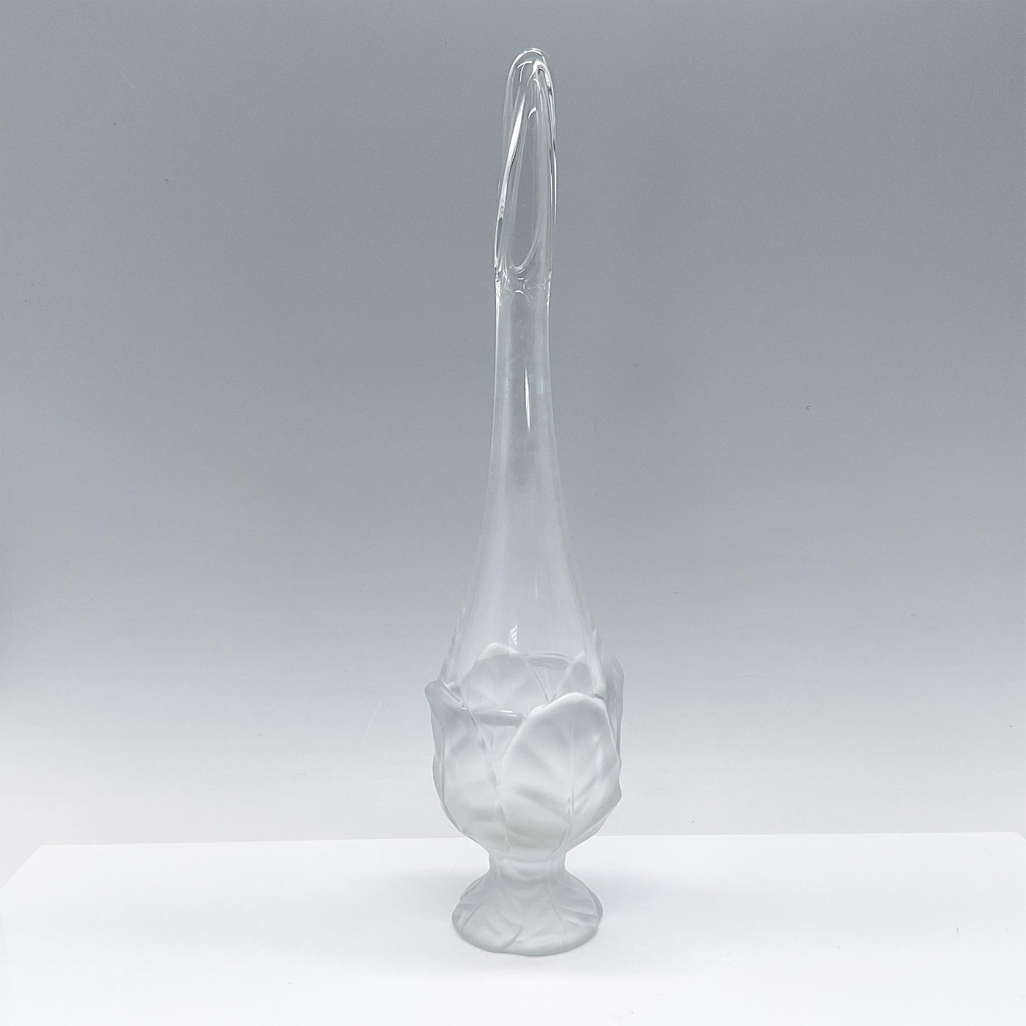 Cabbage Leaf Glass Vase - Image 2 of 3