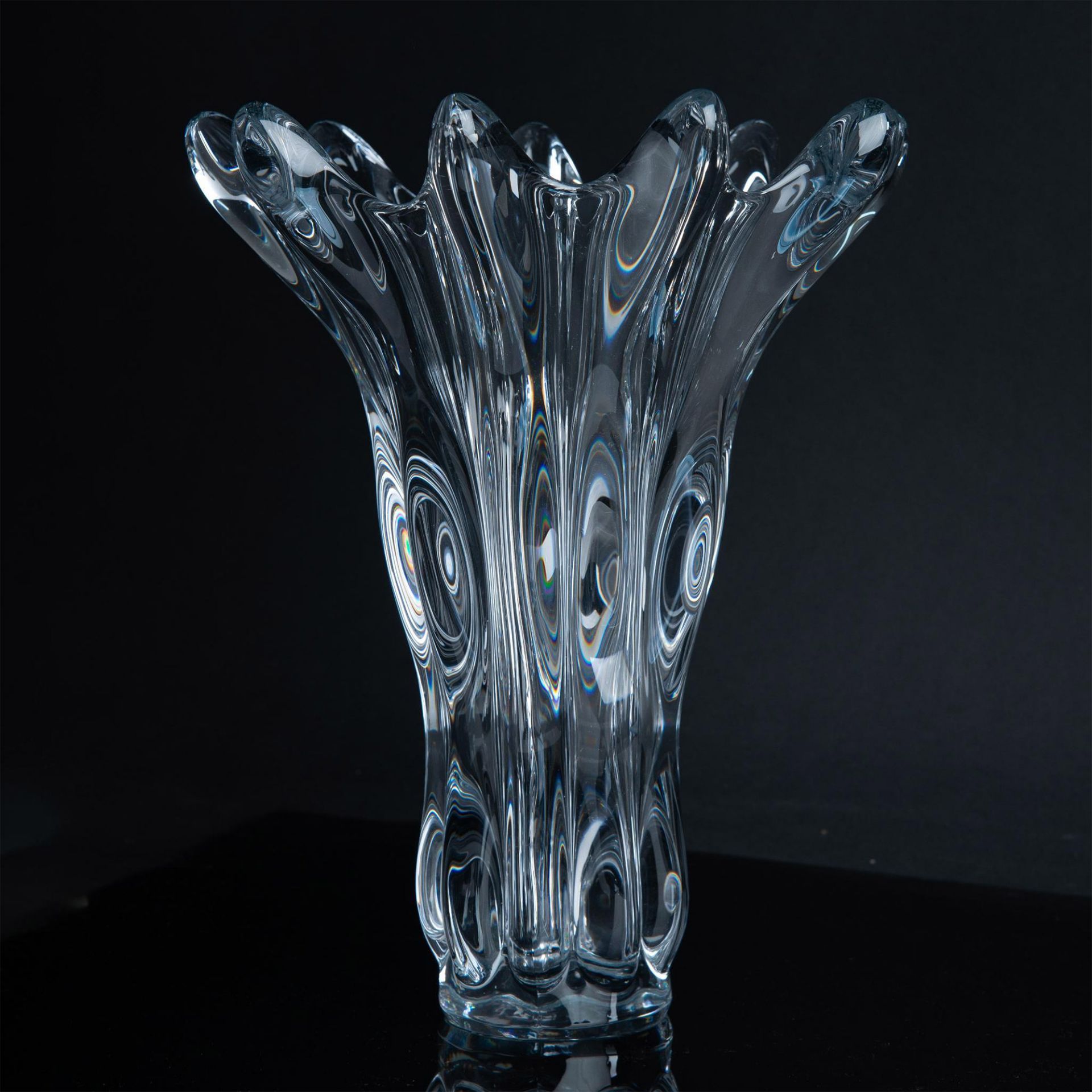 Large Pulled Glass Vase - Image 2 of 5