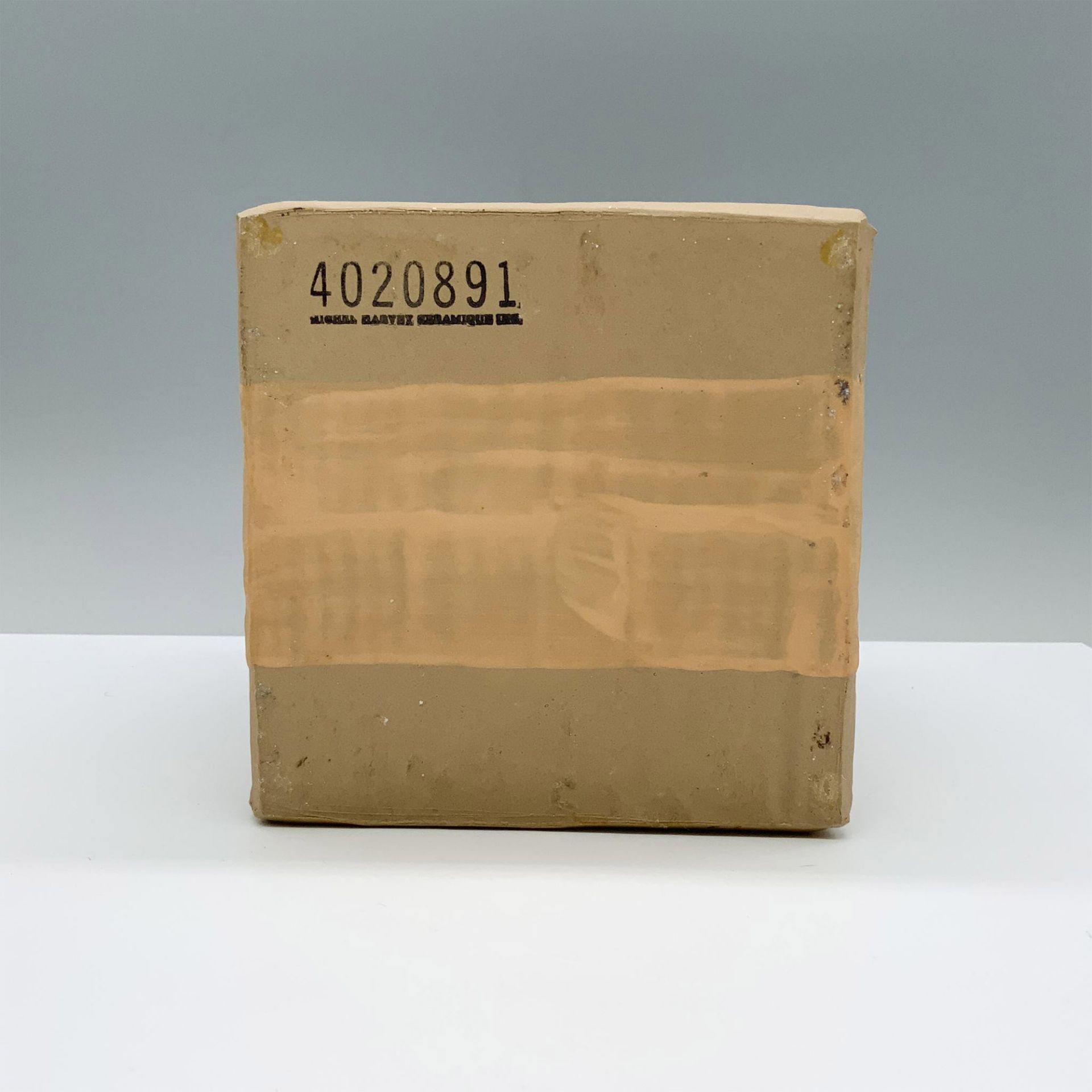 Michel Harvey Postmodern Ceramic Corrugated Box Vase - Bild 3 aus 3