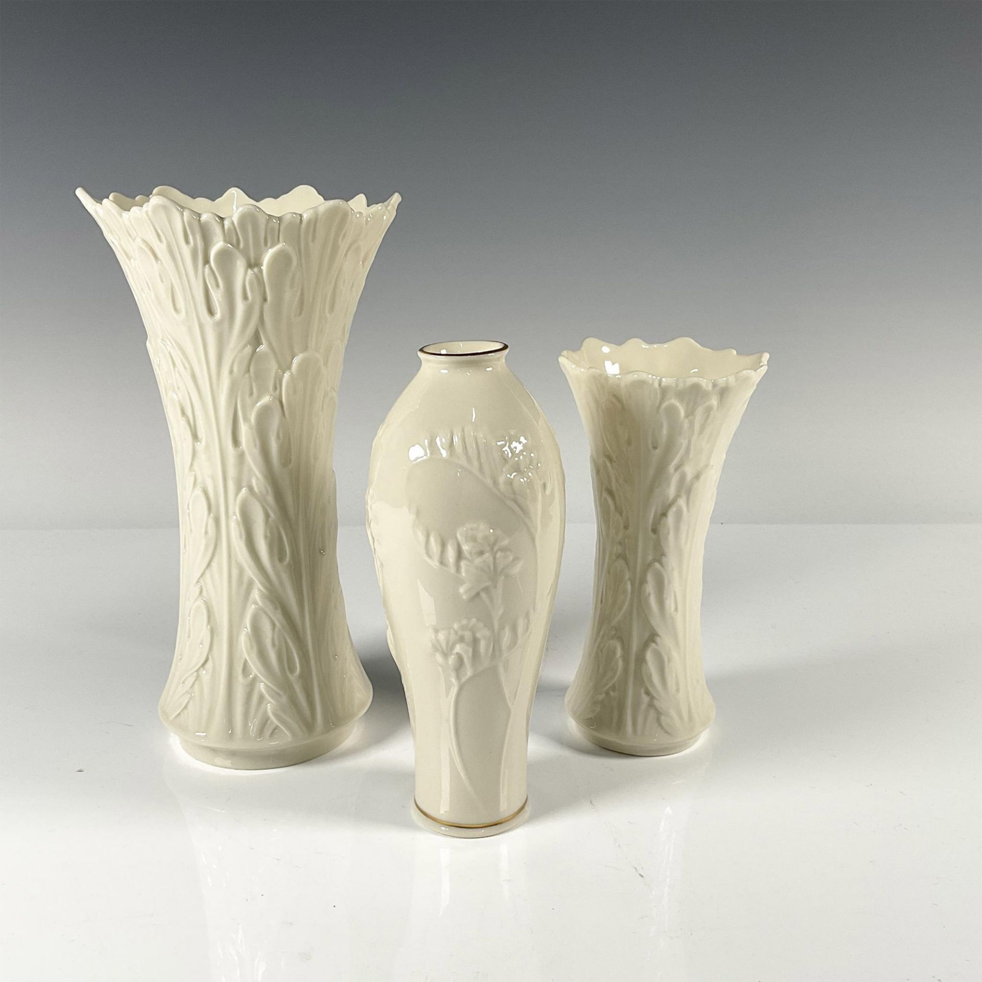 3pc Lenox Vases - Bild 2 aus 3
