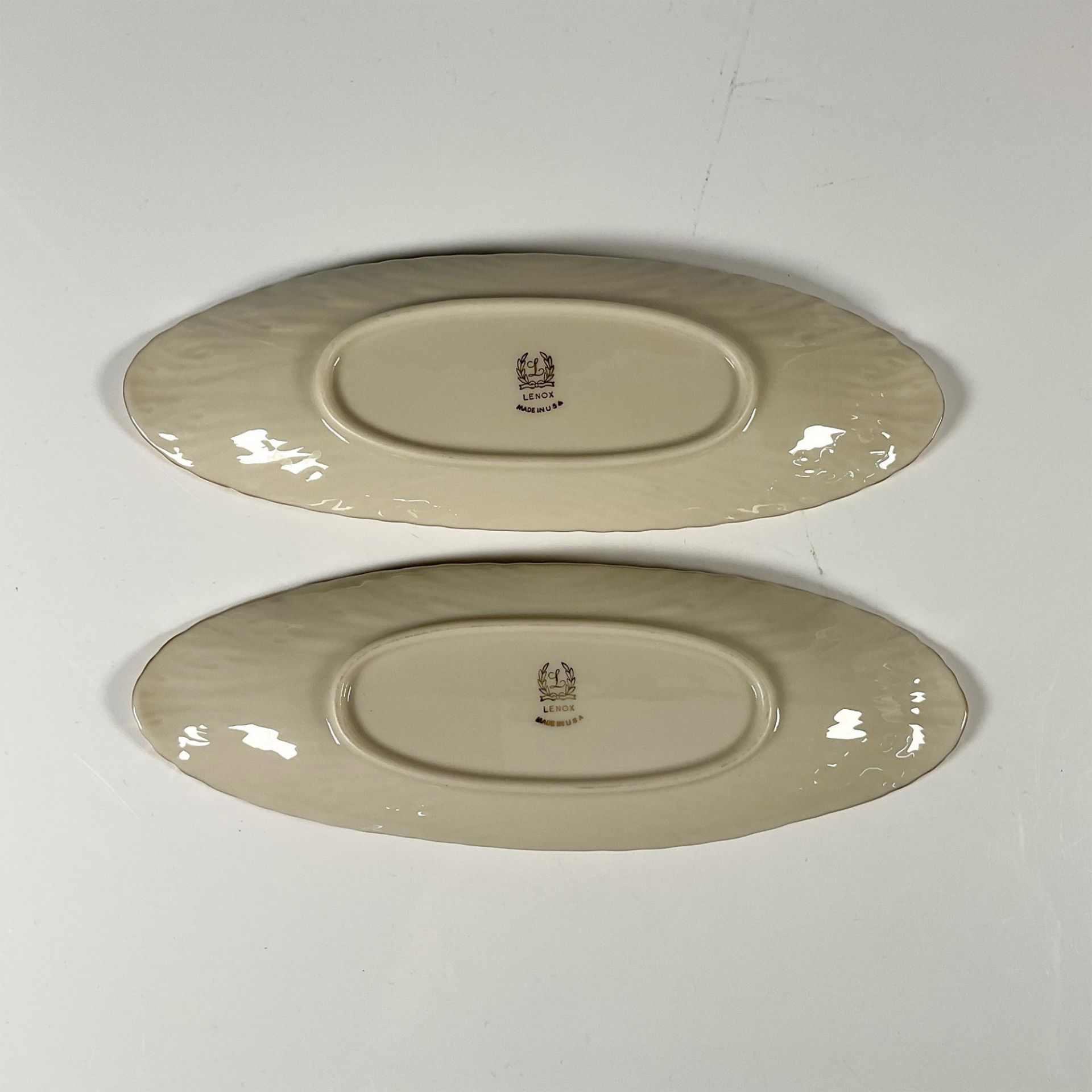 2pc Lenox Open Butter Dishes - Image 3 of 3