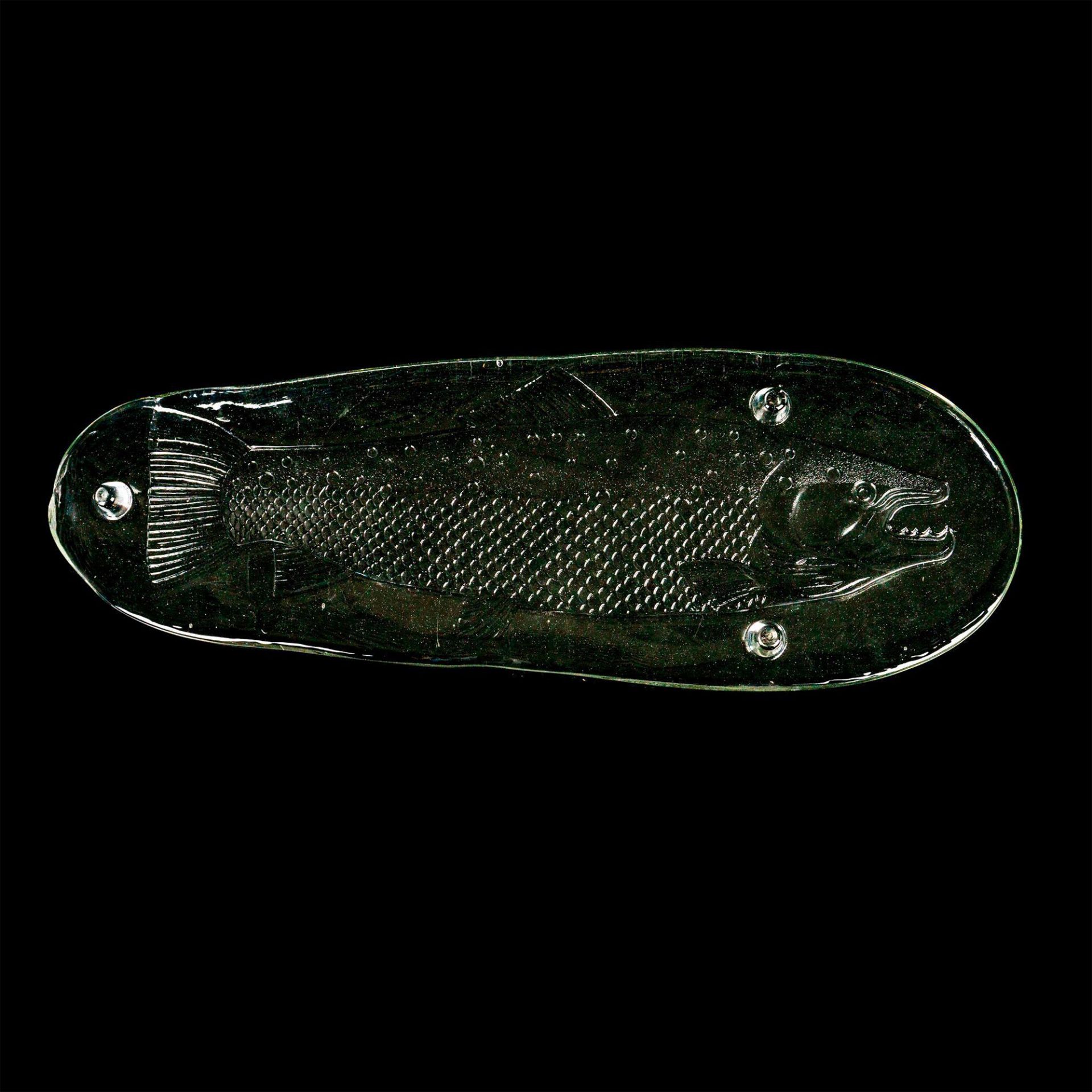 Etched Glass Fish Serving Platter - Image 2 of 3