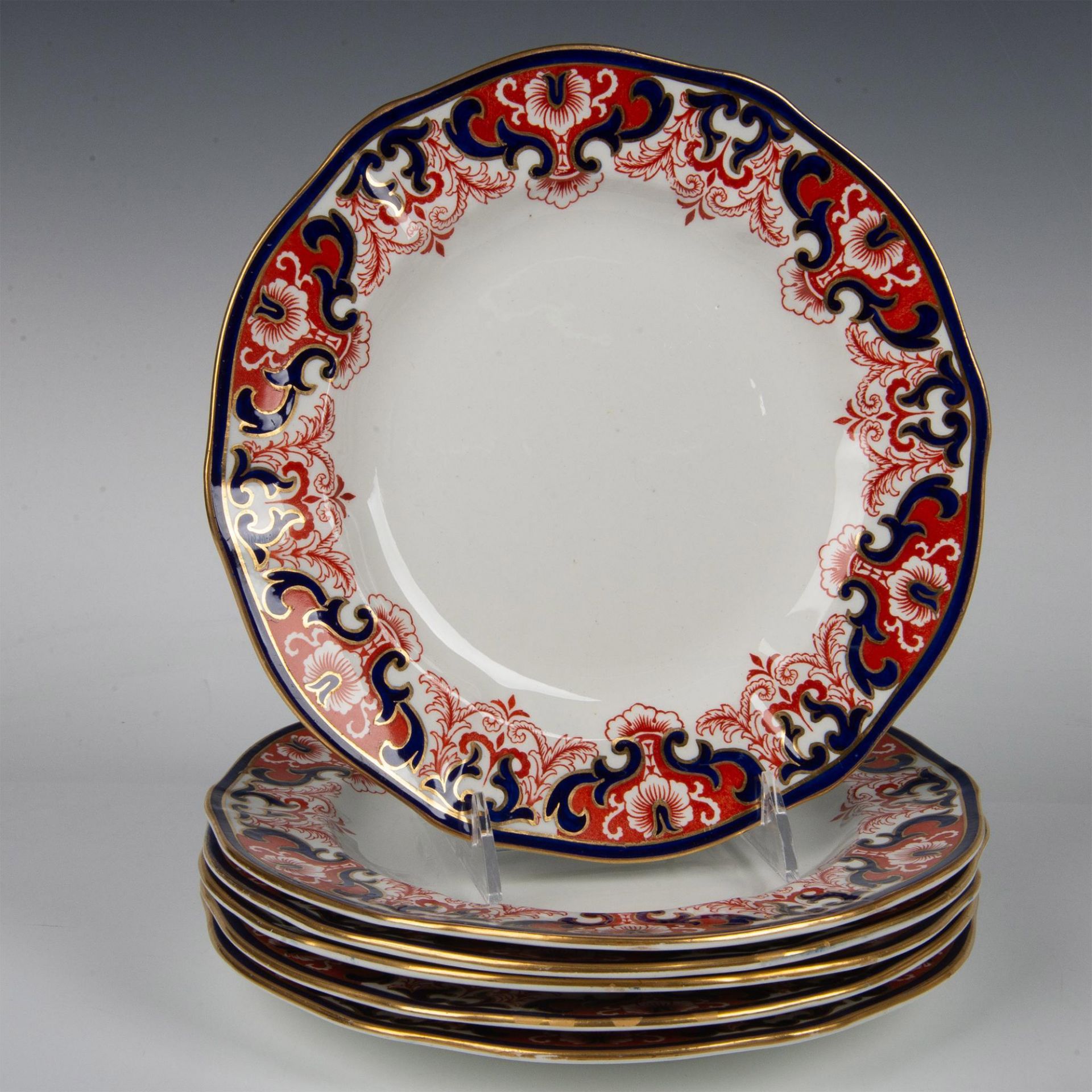 25pc Royal Crown Derby Porcelain Dinner Ware, Imari - Image 3 of 14