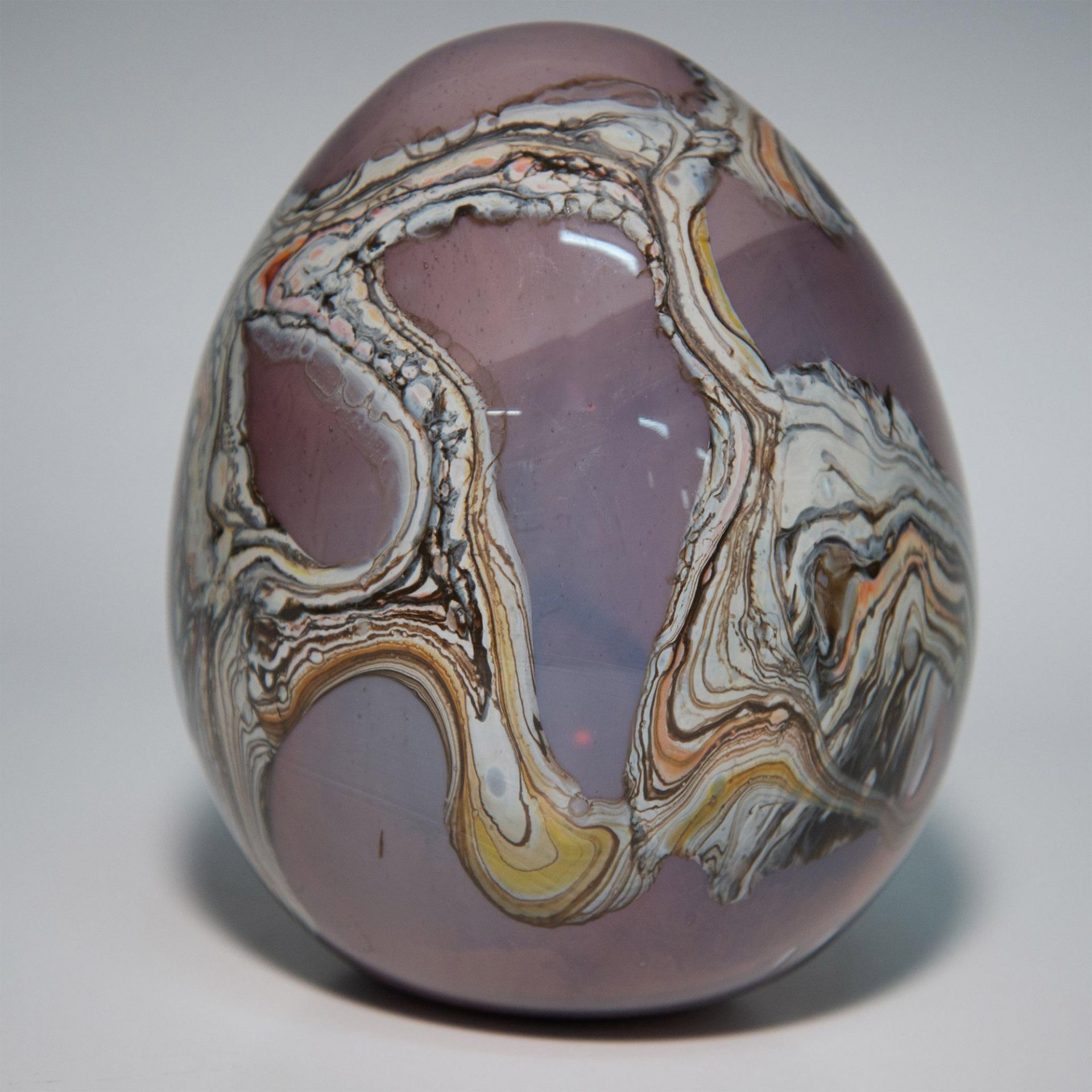 Art Glass Egg Paperweight - Bild 5 aus 5