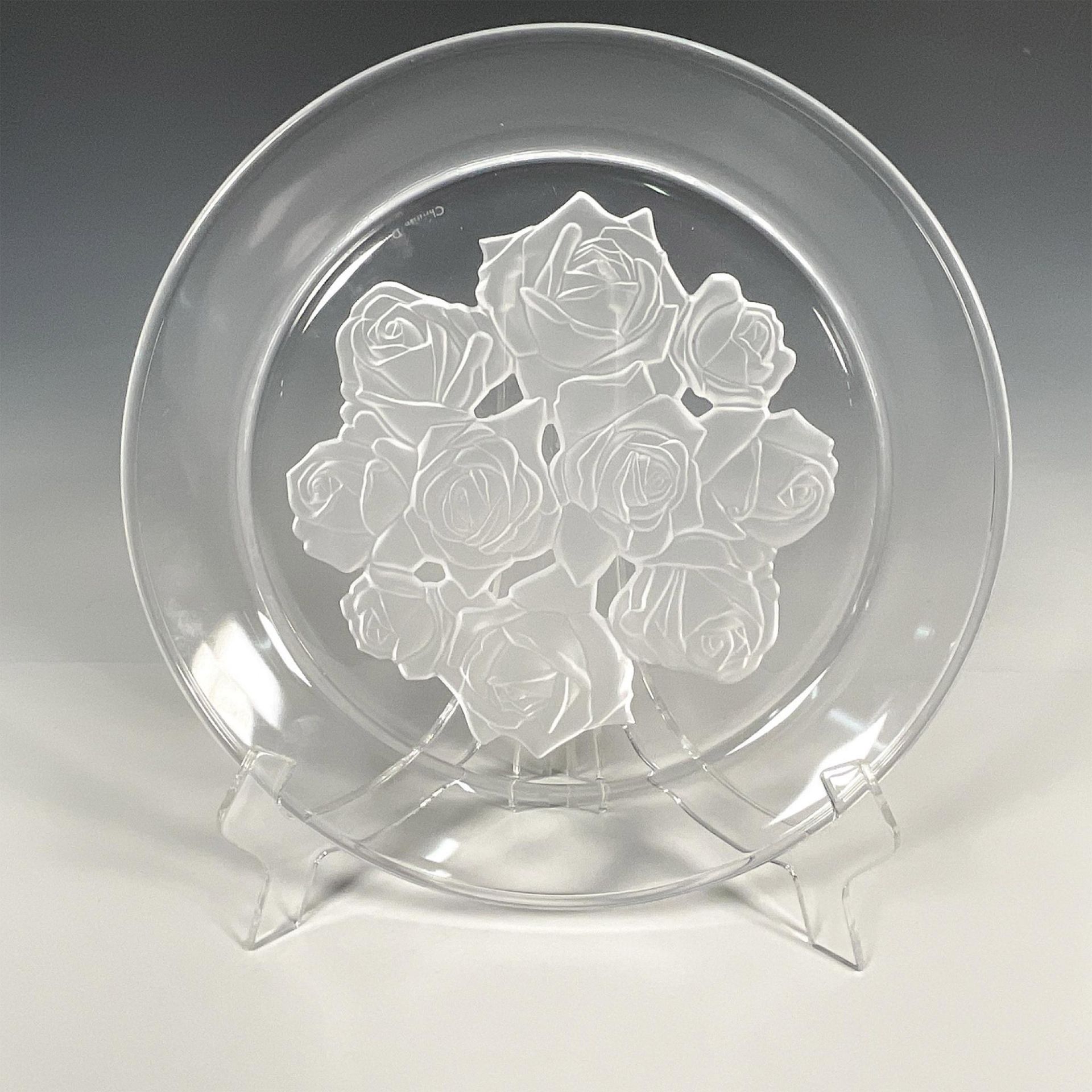 Christian Dior Crystal Centerpiece Bowl, Frosted Roses