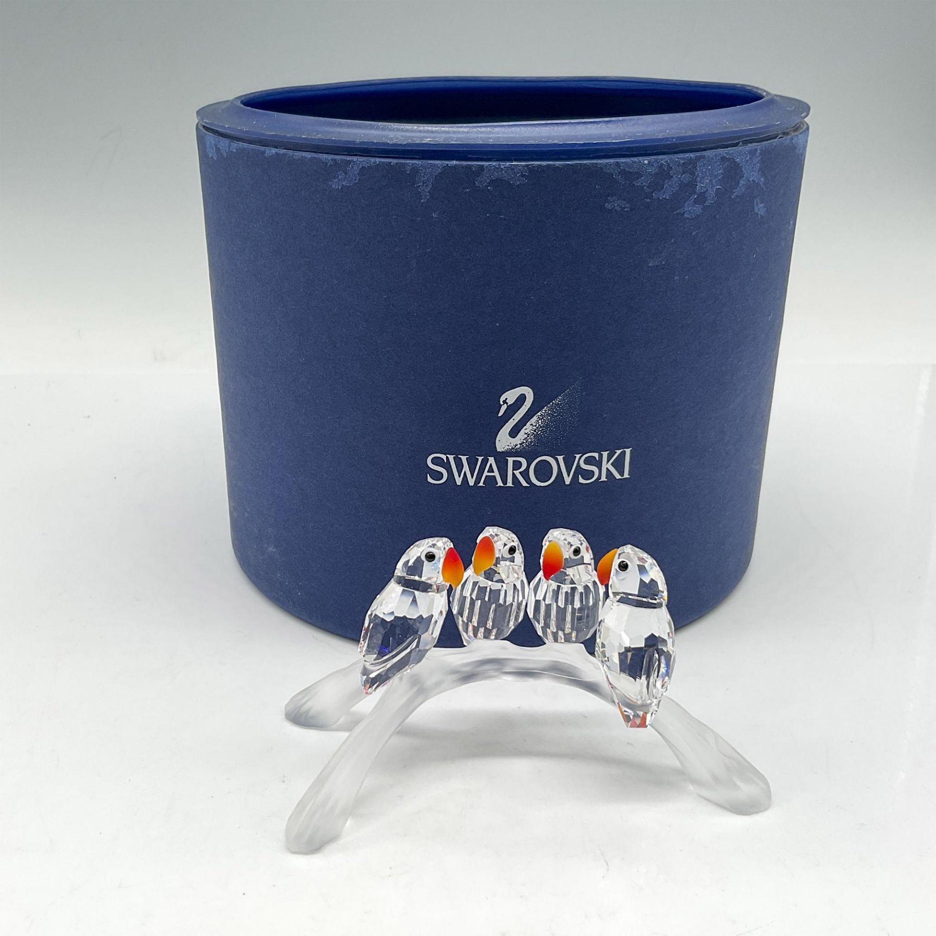 Swarovski Crystal Figurine, Baby Lovebirds - Image 4 of 4