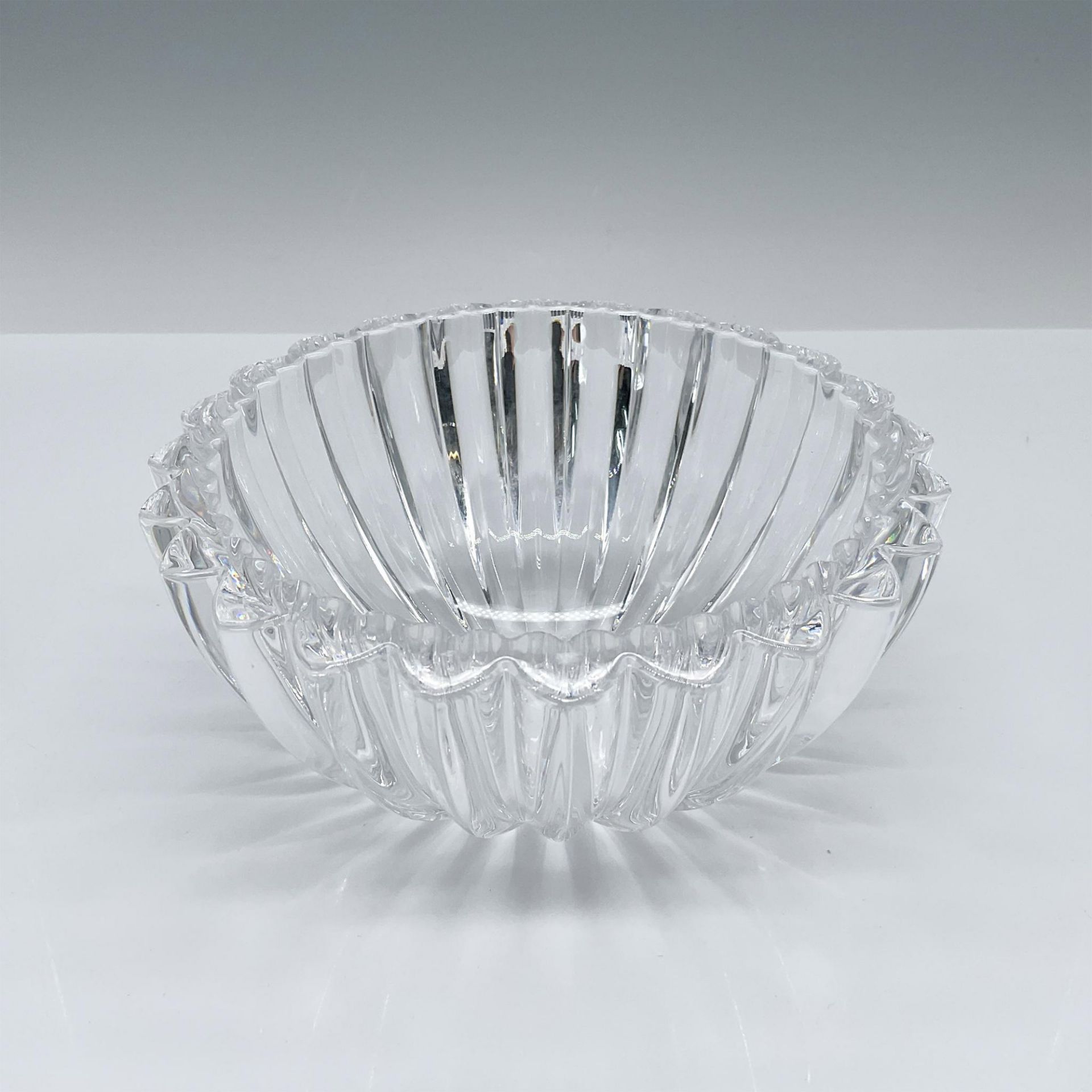 Tiffany & Co. Heart Ribbed Crystal Bowl - Image 2 of 3