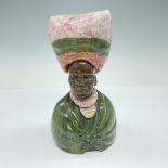 Handcrafted South African Tribal Bust in Carved Stone