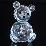 Swarovski Crystal Figurine, Teddy Bear, Medium