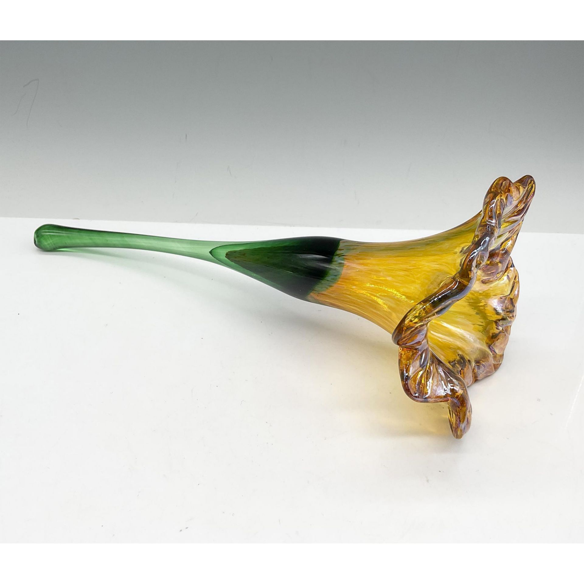 Hand Blown Art Glass Flower - Bild 3 aus 3