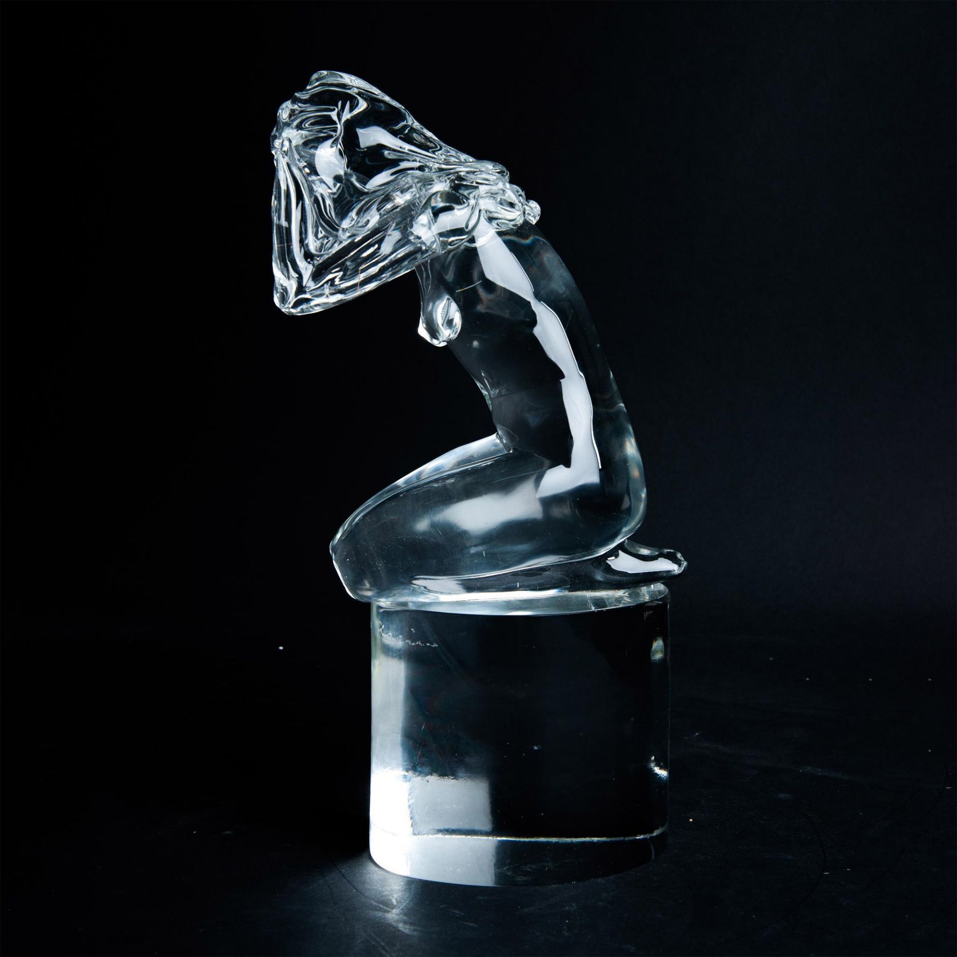 Murano Loredano Rosin Kneeling Woman Art Glass Sculpture - Image 2 of 6