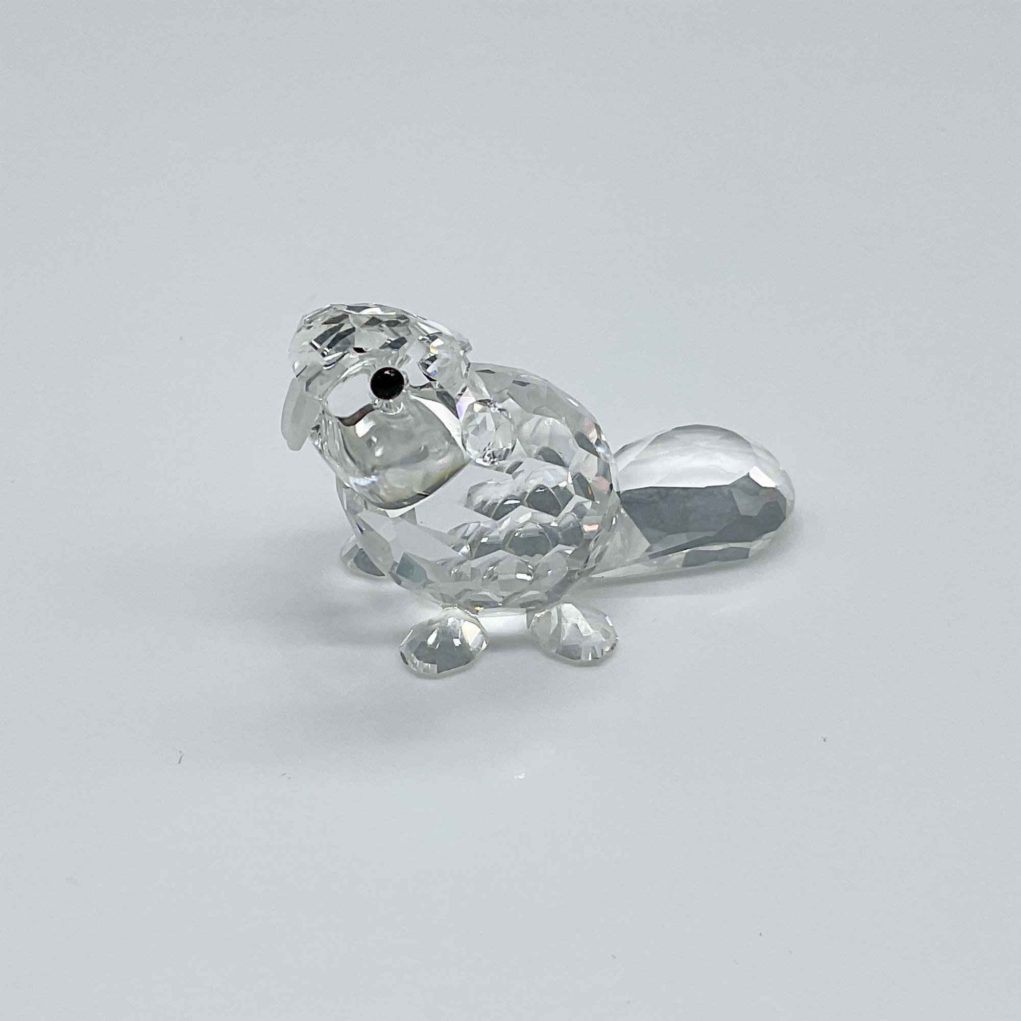 Swarovski Silver Crystal Figurine, Seated Baby Beaver - Image 2 of 4