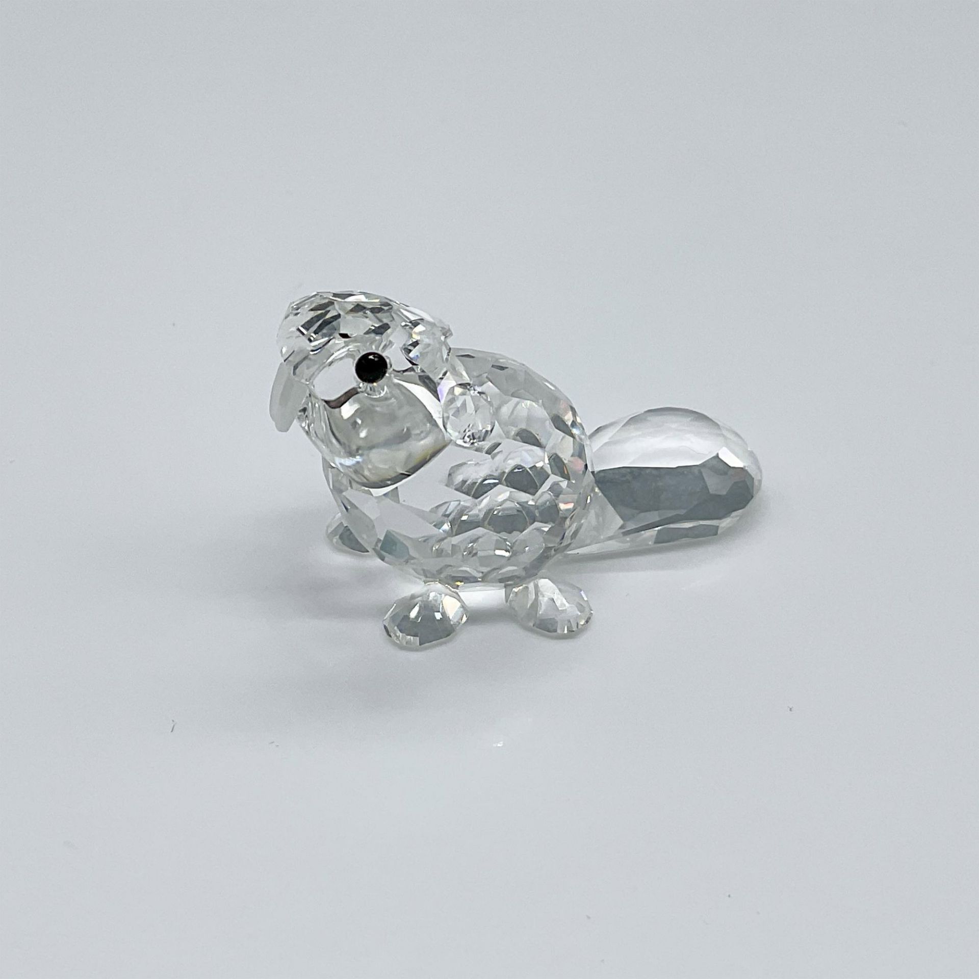 Swarovski Silver Crystal Figurine, Seated Baby Beaver - Bild 2 aus 4