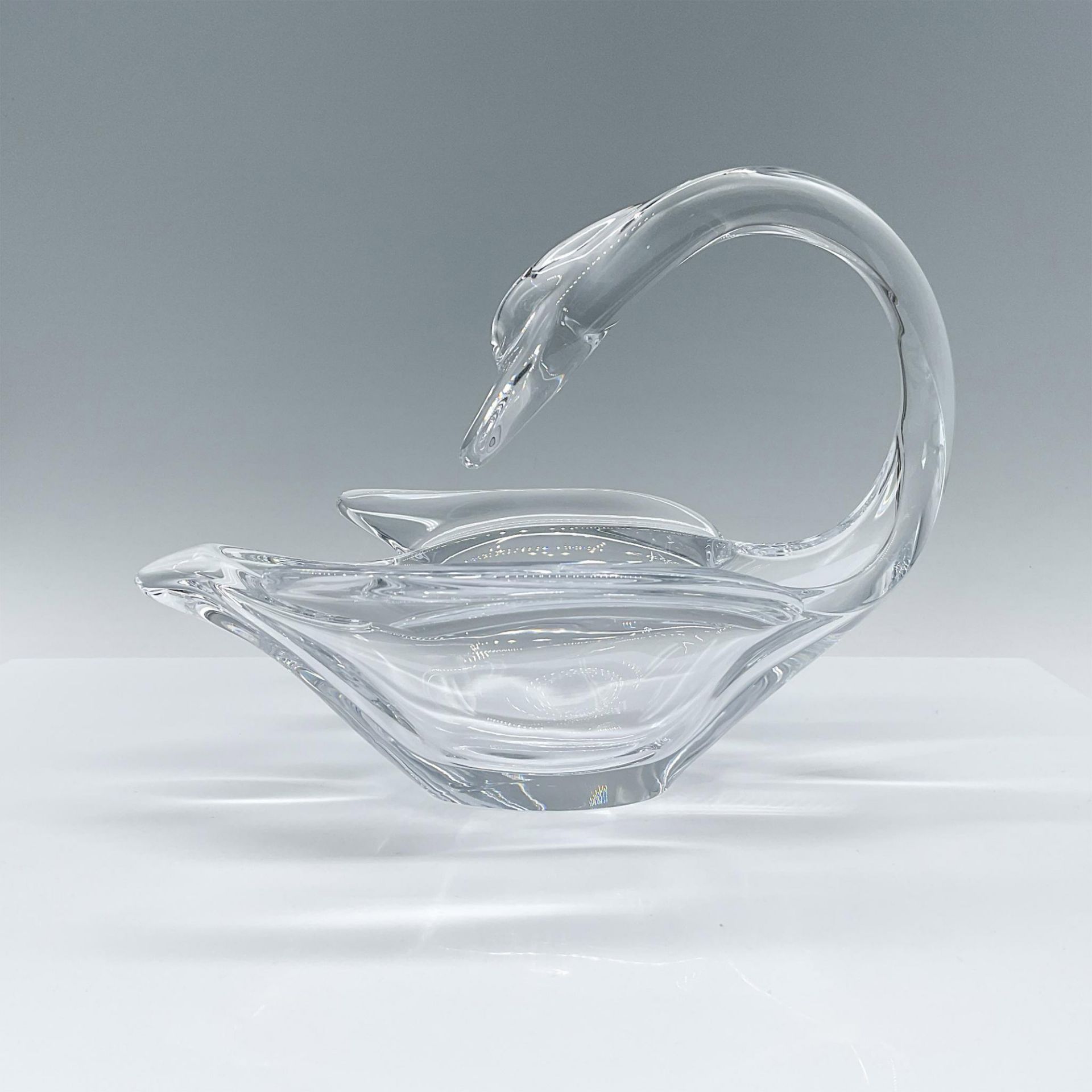 Vannes Crystal Swan Shaped Decorative Bowl - Bild 2 aus 3
