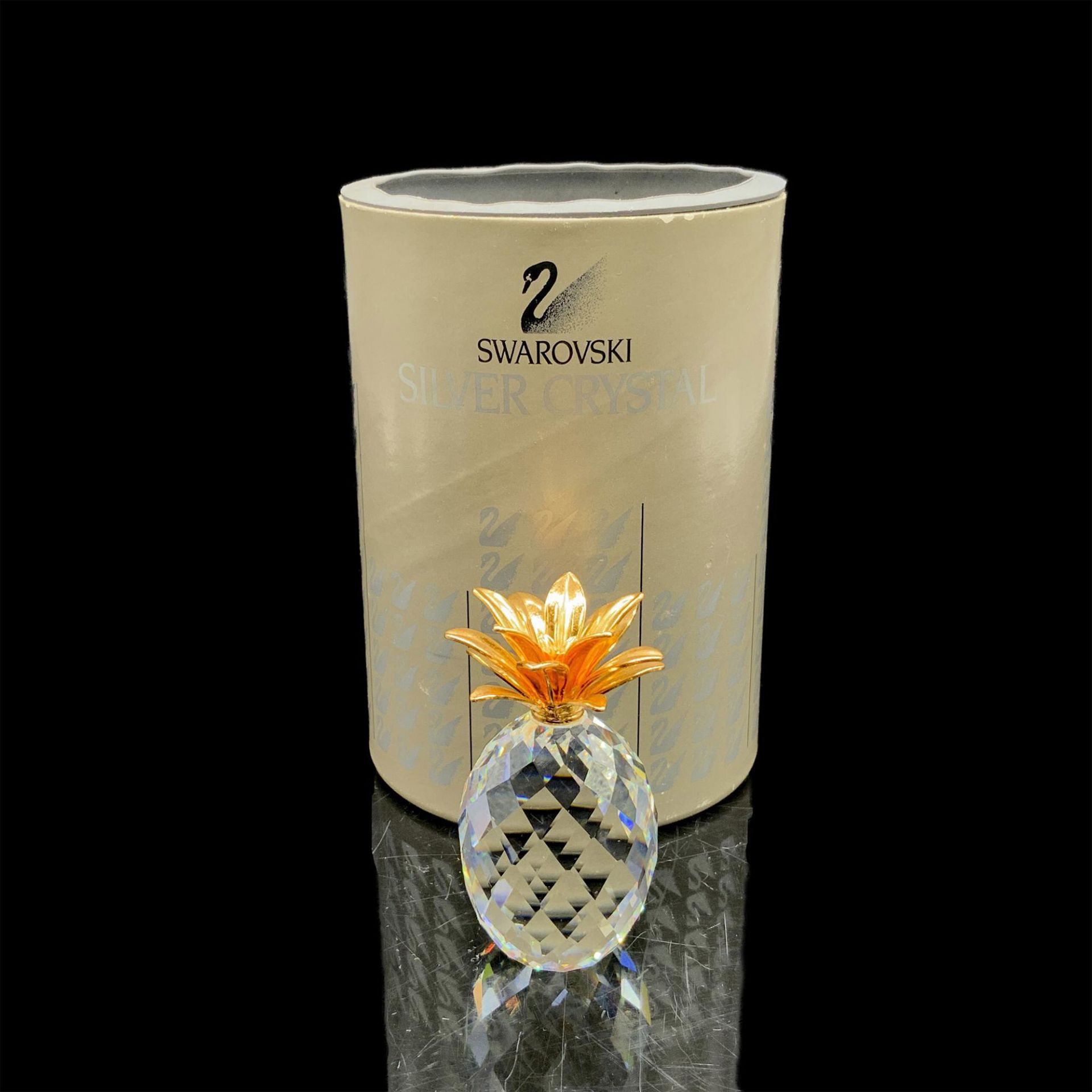 Swarovski Crystal Figurine, Small Gold Pineapple 012726 - Image 3 of 3