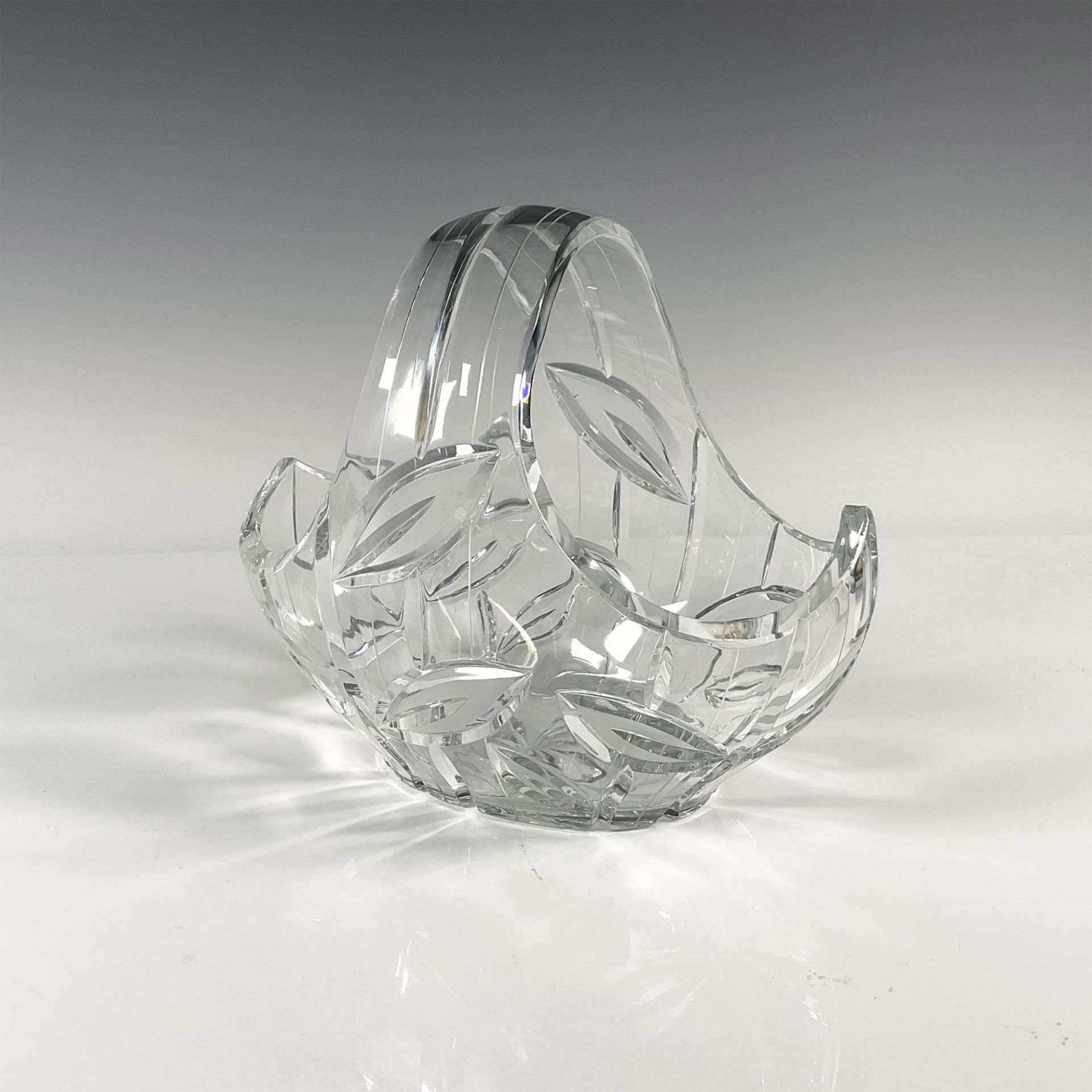 Cut Crystal Basket - Image 2 of 3