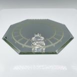 Swarovski Silver Crystal Figurine, Tender Car + Base