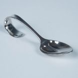 Georg Jensen Sterling Curved Handle Baby Spoon