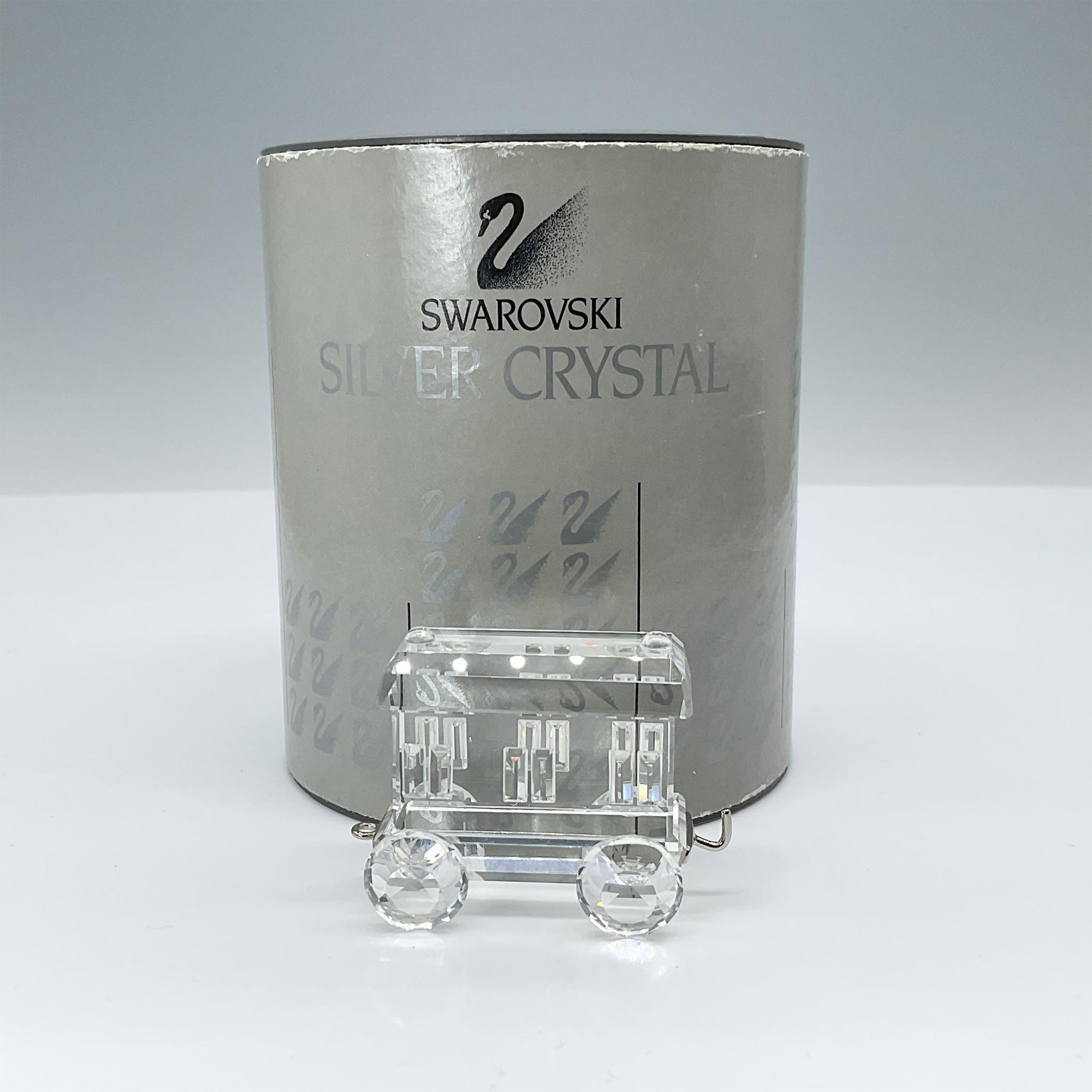 Swarovski Silver Crystal Figurine, Train Passenger Car - Image 4 of 4