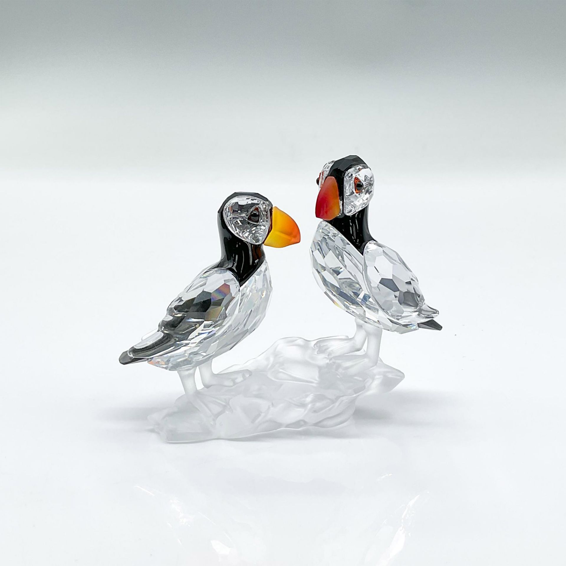 Swarovski Crystal Figurine, Puffins