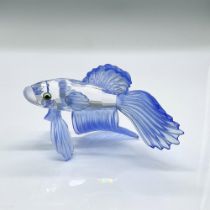 Swarovski Crystal Figurine, Blue Siamese Fighting Fish