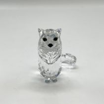 Swarovski Silver Crystal Figurine, Sitting Cat