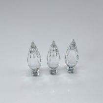 3pc Swarovski Silver Crystal Figurines, Poplar Trees