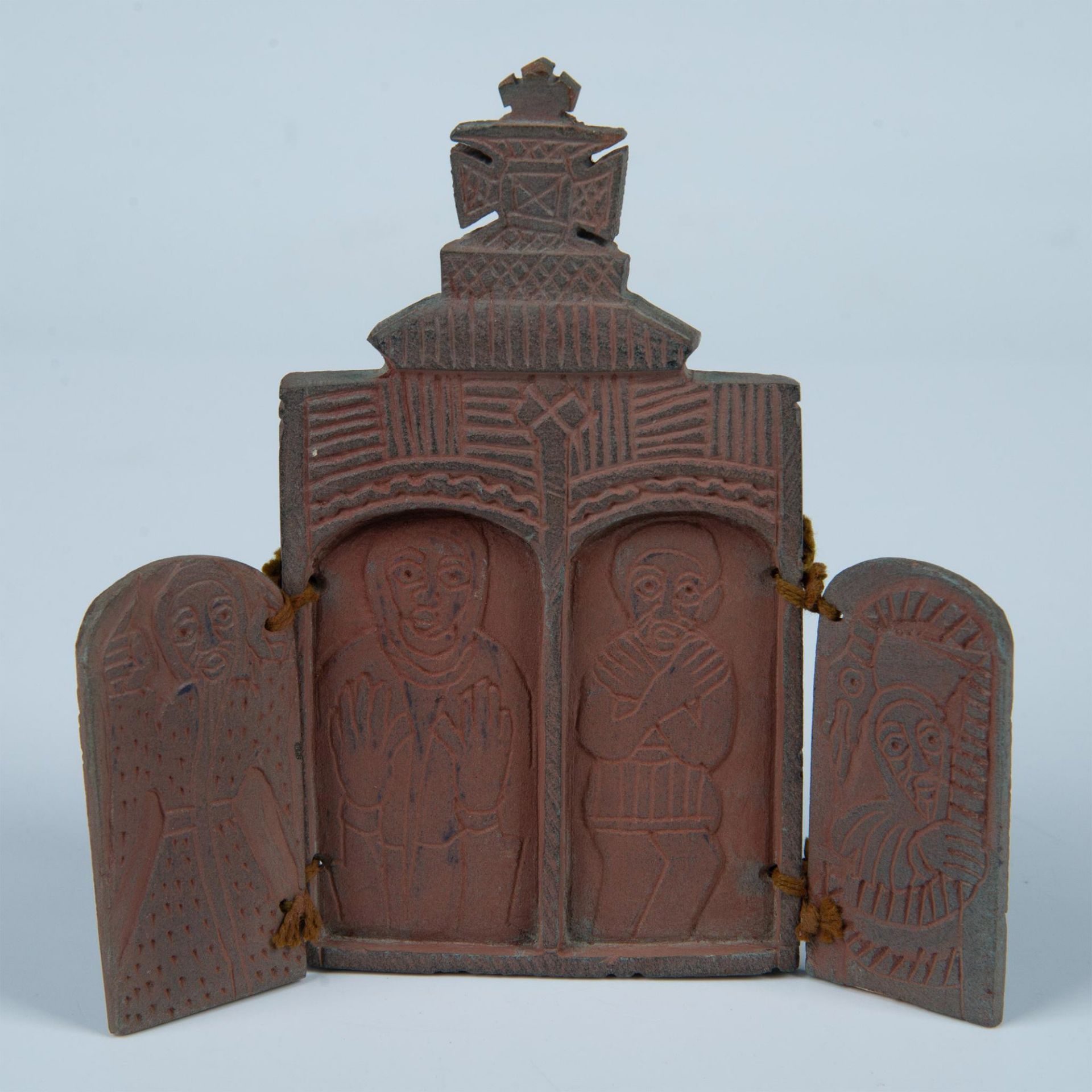 Ethiopian Coptic Stone Icon - Image 3 of 11