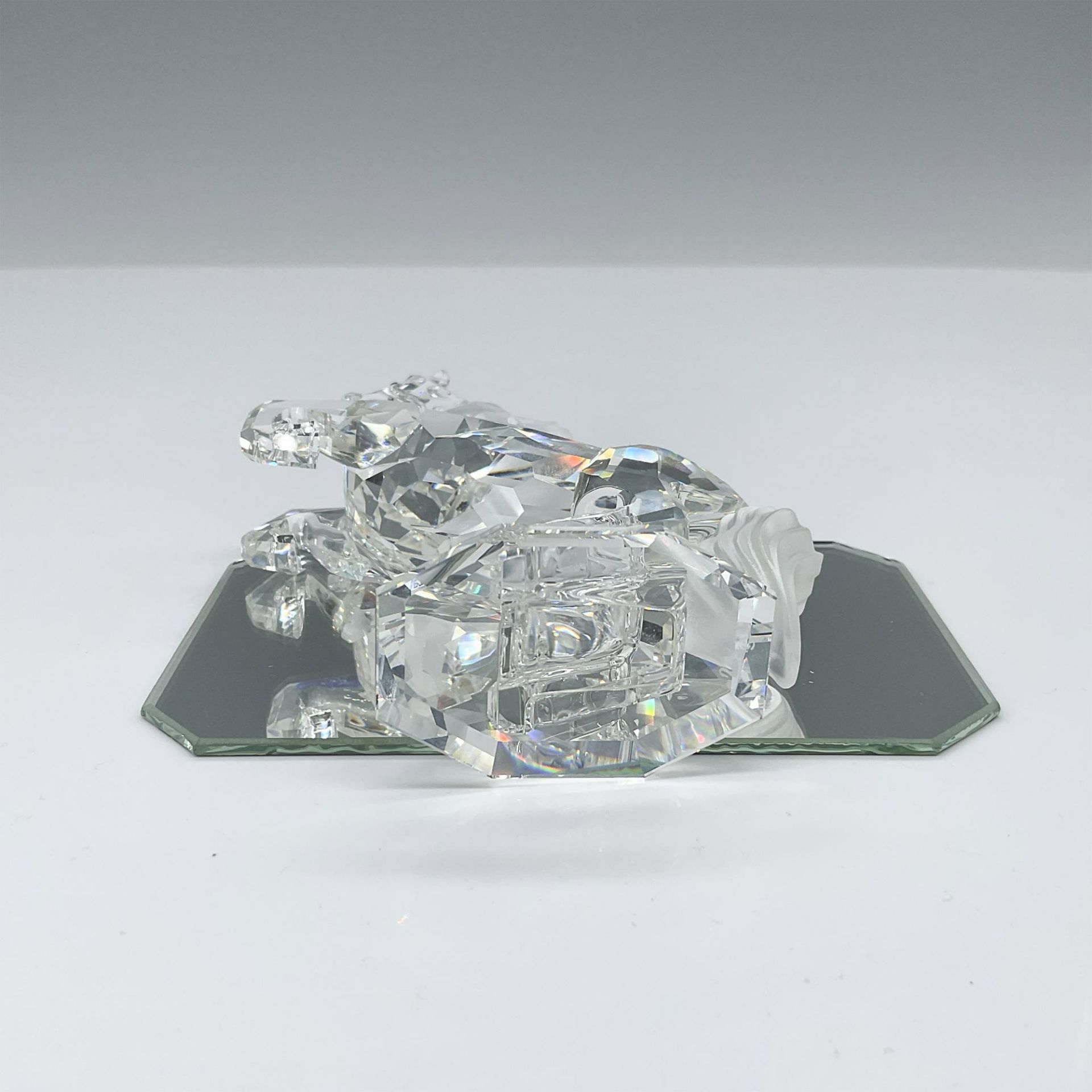Swarovski Silver Crystal Figurine, White Stallion + Base - Bild 3 aus 4