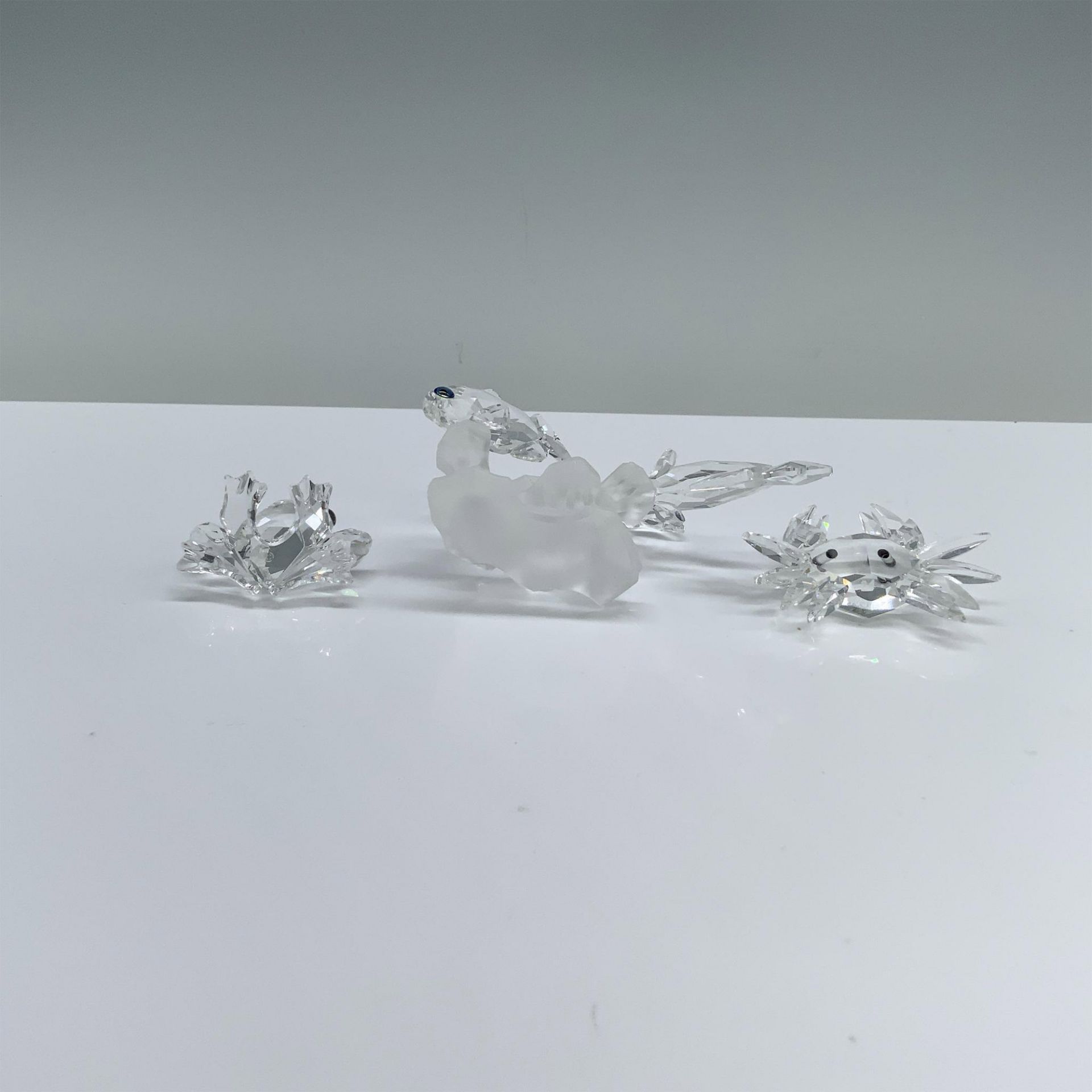 3pc Swarovski Crystal Figurines, Aquatic Animal Motif - Image 3 of 3