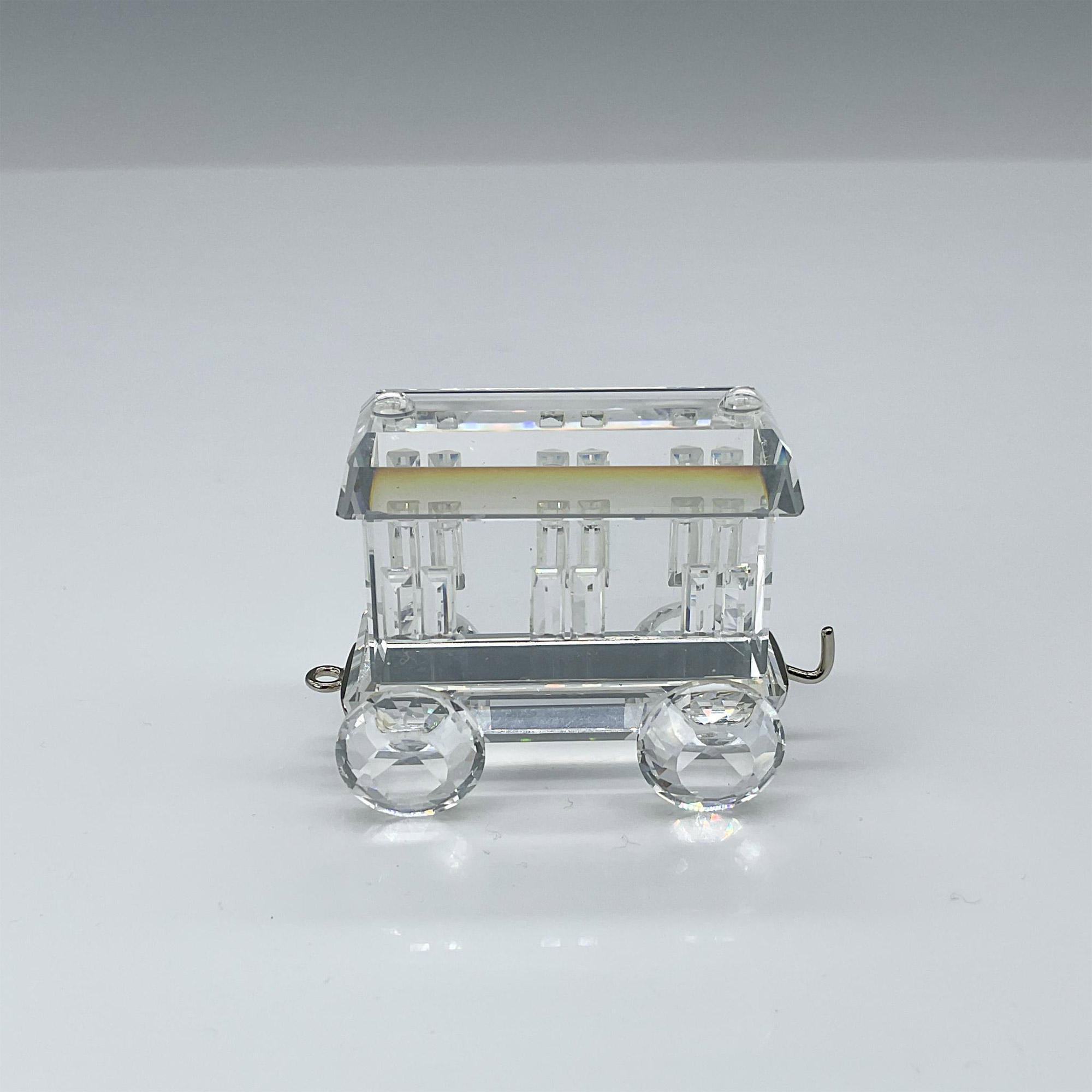 Swarovski Silver Crystal Figurine, Train Passenger Car - Image 2 of 4