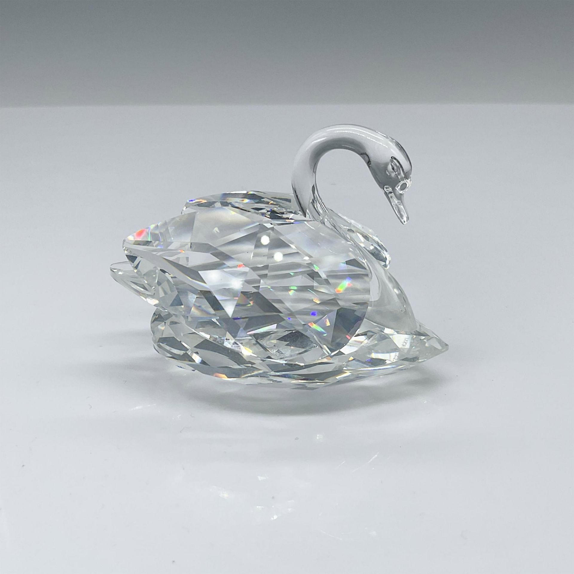 Swarovski Silver Crystal Figurine, Swan Large 10005