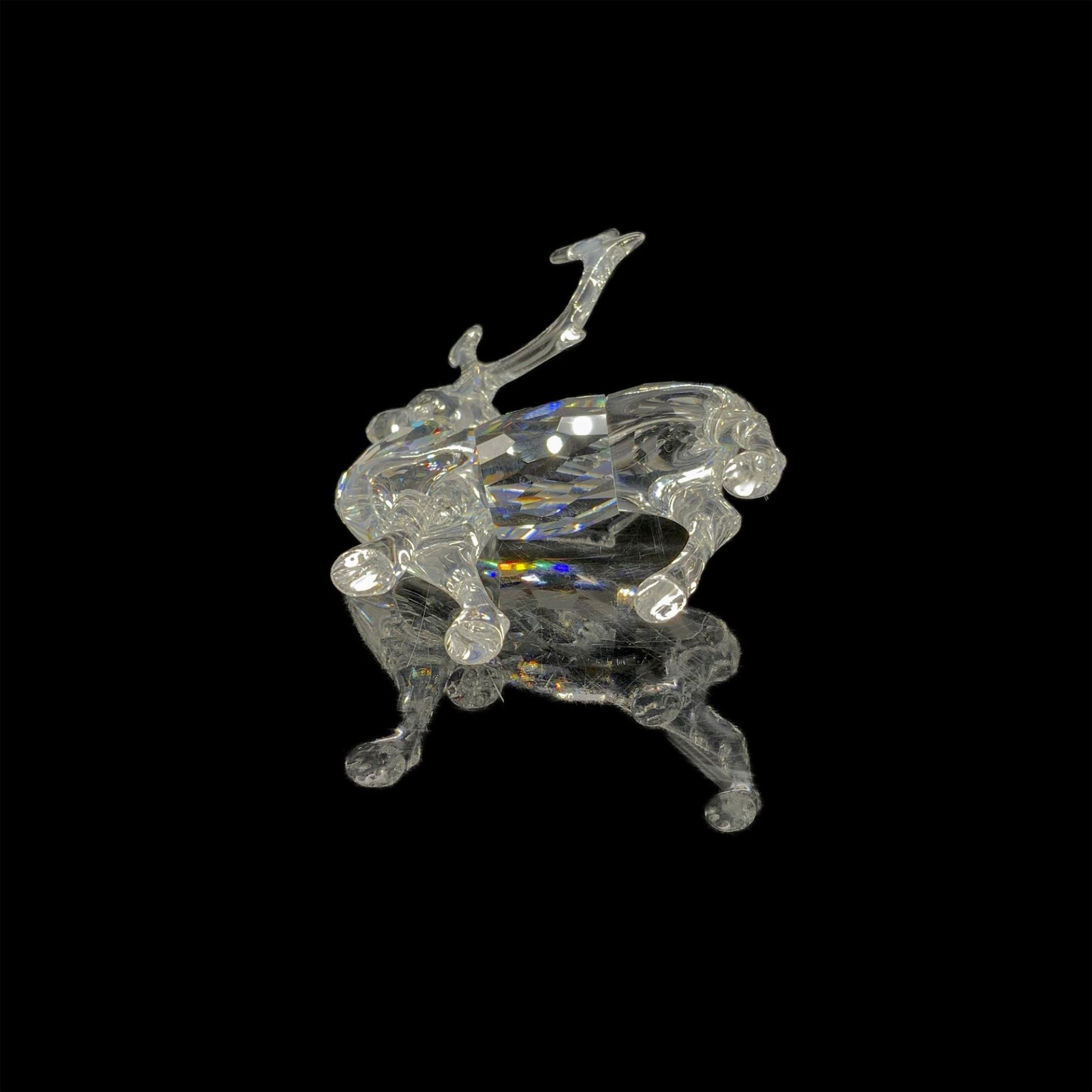 Swarovski Crystal Figurine, Reindeer + Mirror Base - Image 3 of 3