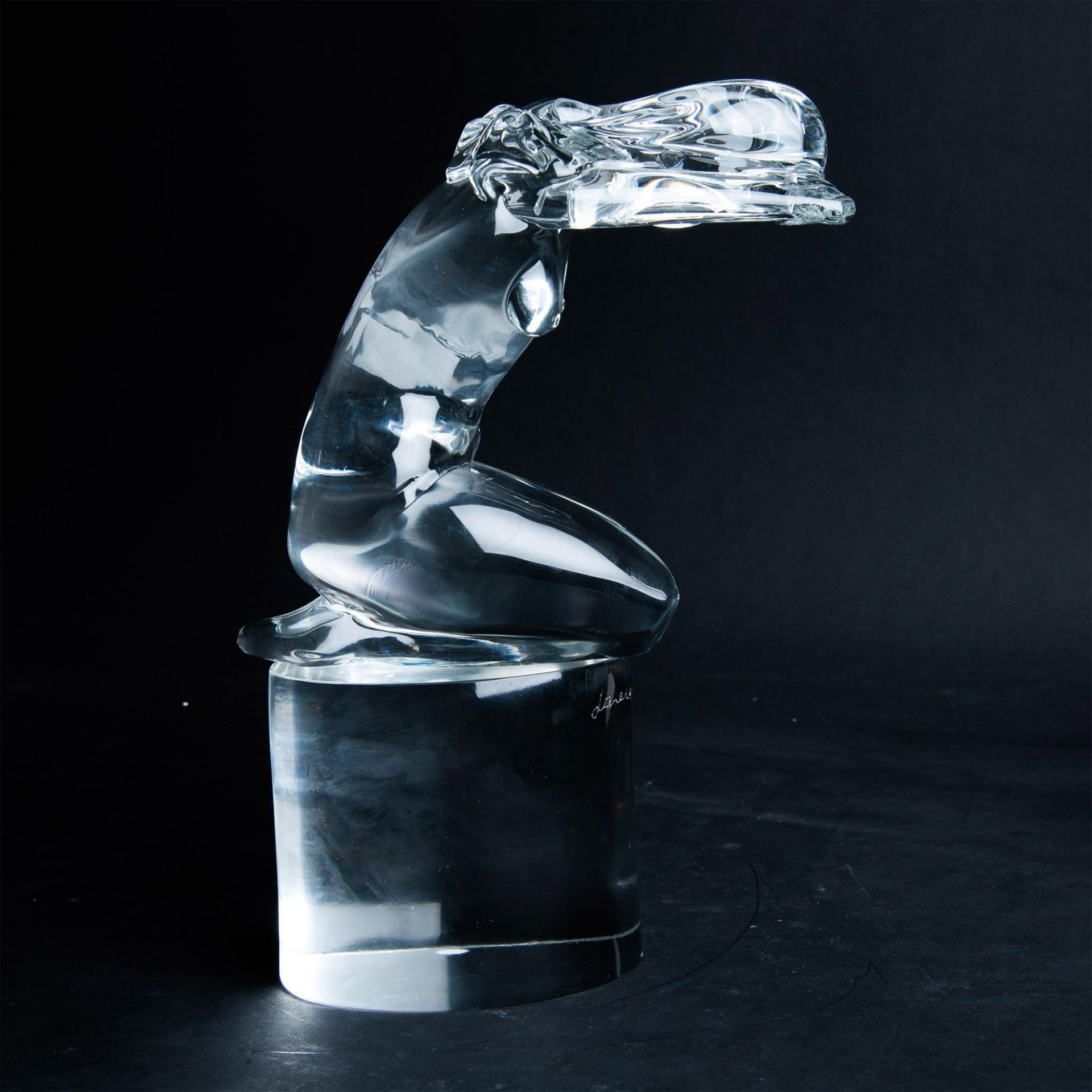 Murano Loredano Rosin Kneeling Woman Art Glass Sculpture - Image 2 of 5