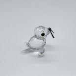 Swarovski Silver Crystal Figurine Baby Seal w/Black Whiskers