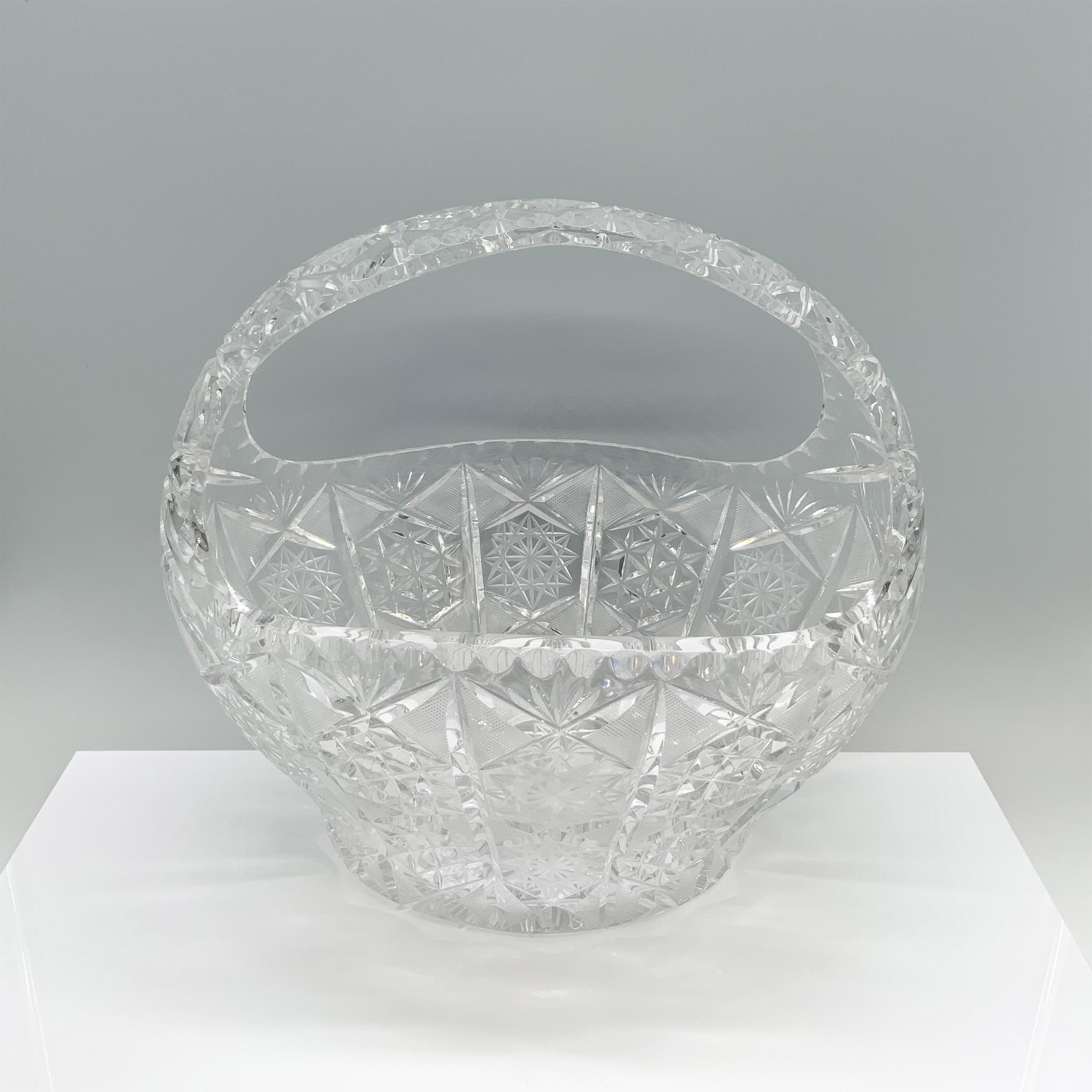 American Brilliant Cut Crystal Basket - Image 2 of 3