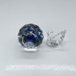 2pc Swarovski SCS Crystal Swan Figurine and Paperweight