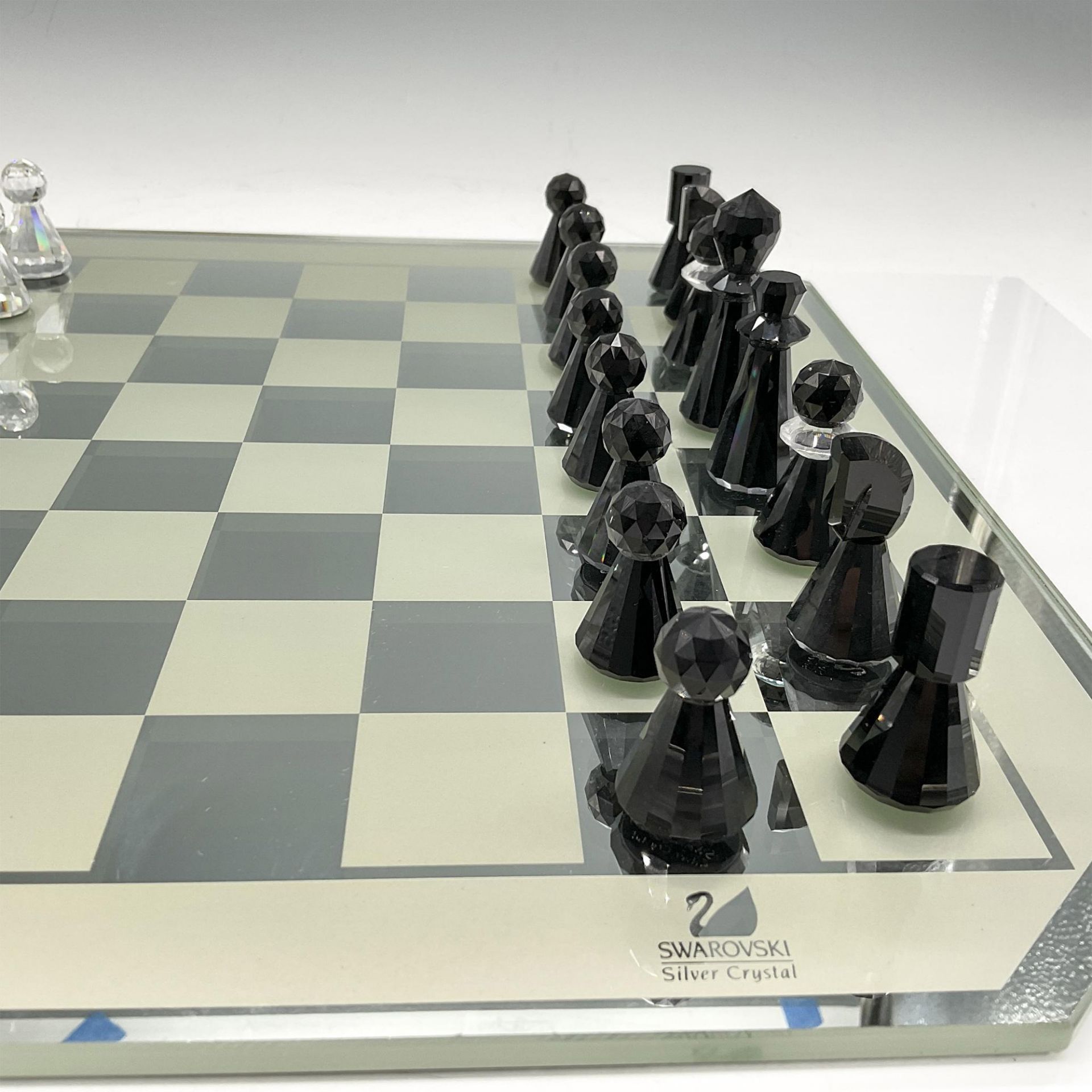 33pc Swarovski Silver Crystal Chess Set - Image 4 of 5