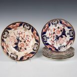 7pc Royal Crown Derby Imari Porcelain, Kings Pattern