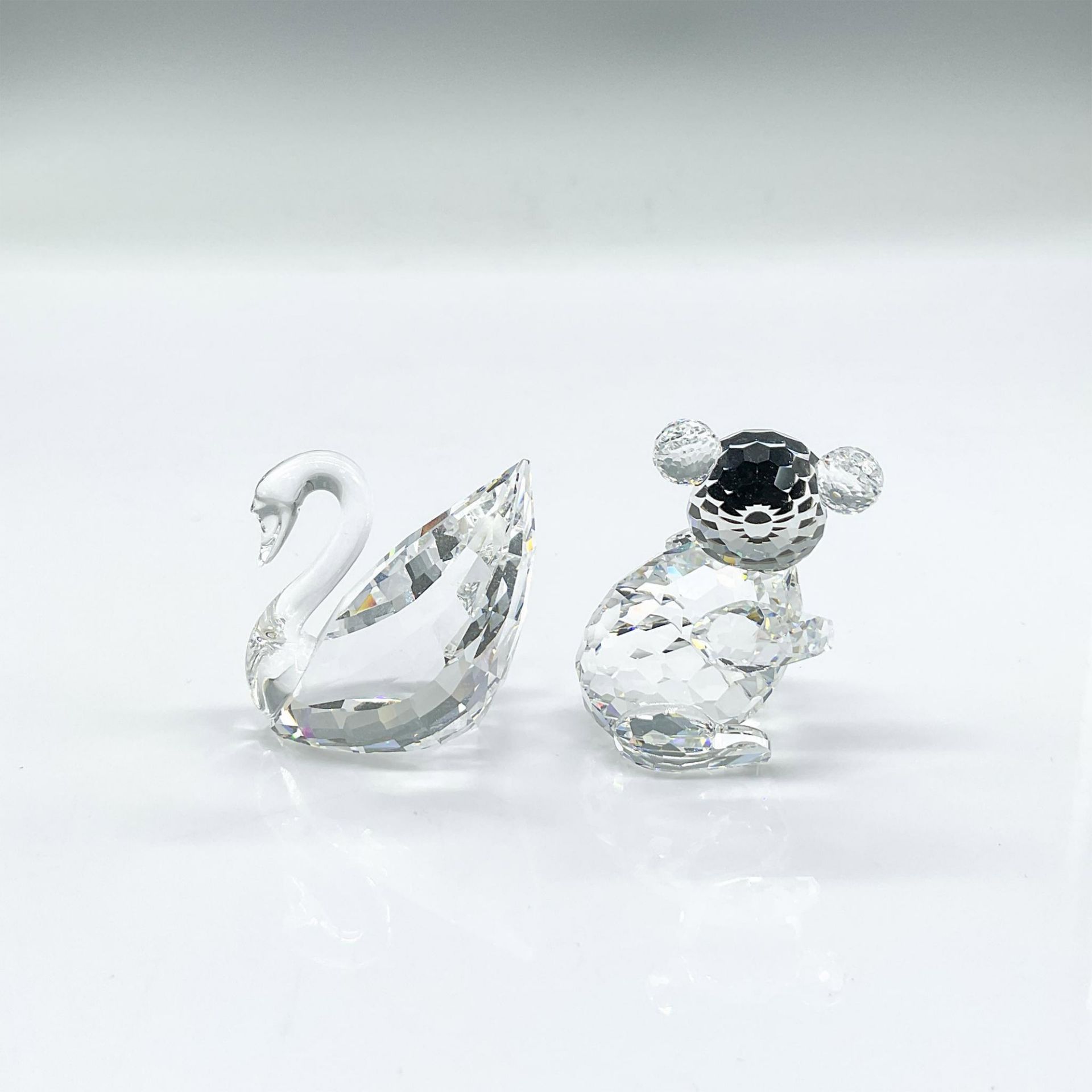 2pc Swarovski Silver Crystal Figurines, Koala and Swan - Bild 2 aus 3