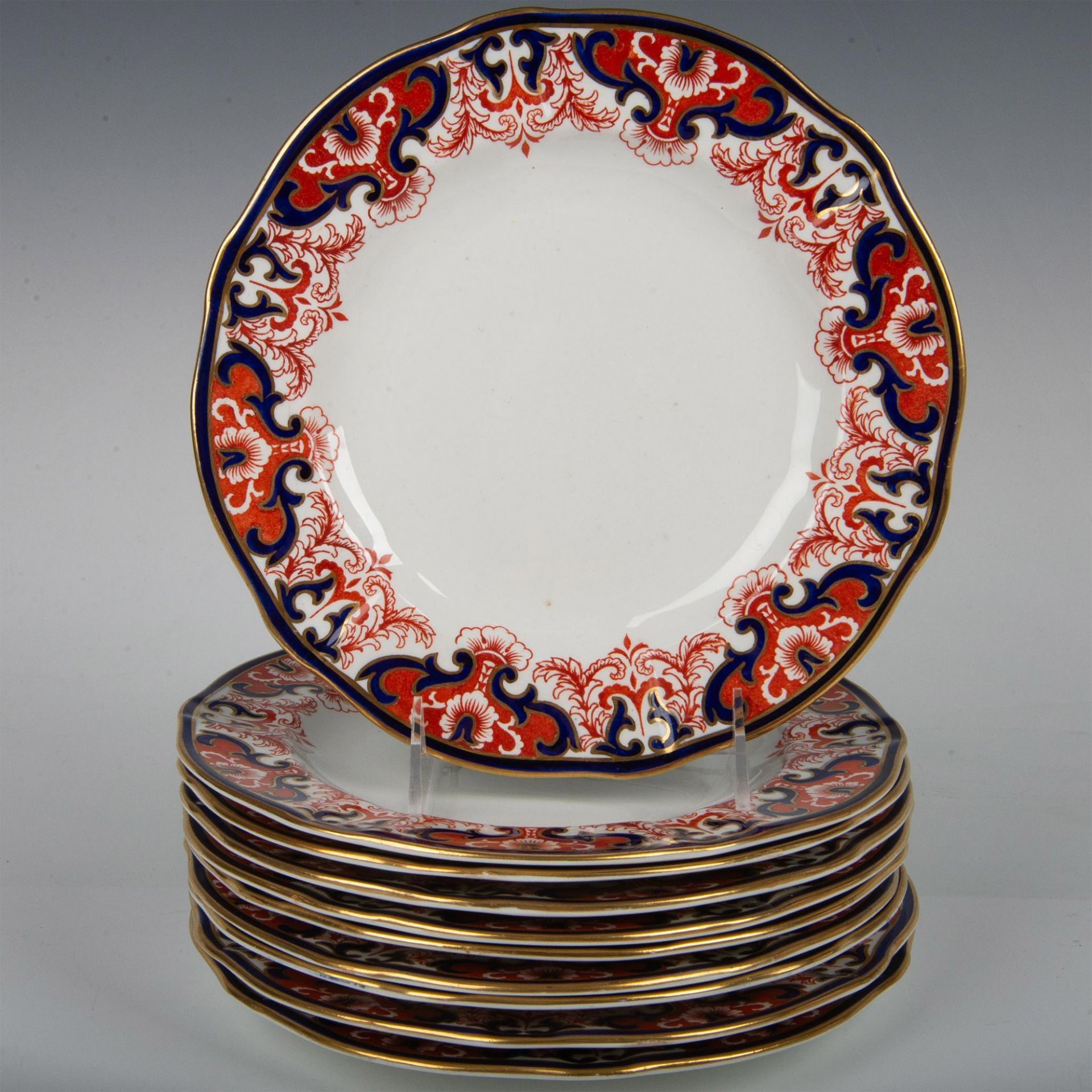 25pc Royal Crown Derby Porcelain Dinner Ware, Imari - Image 7 of 14