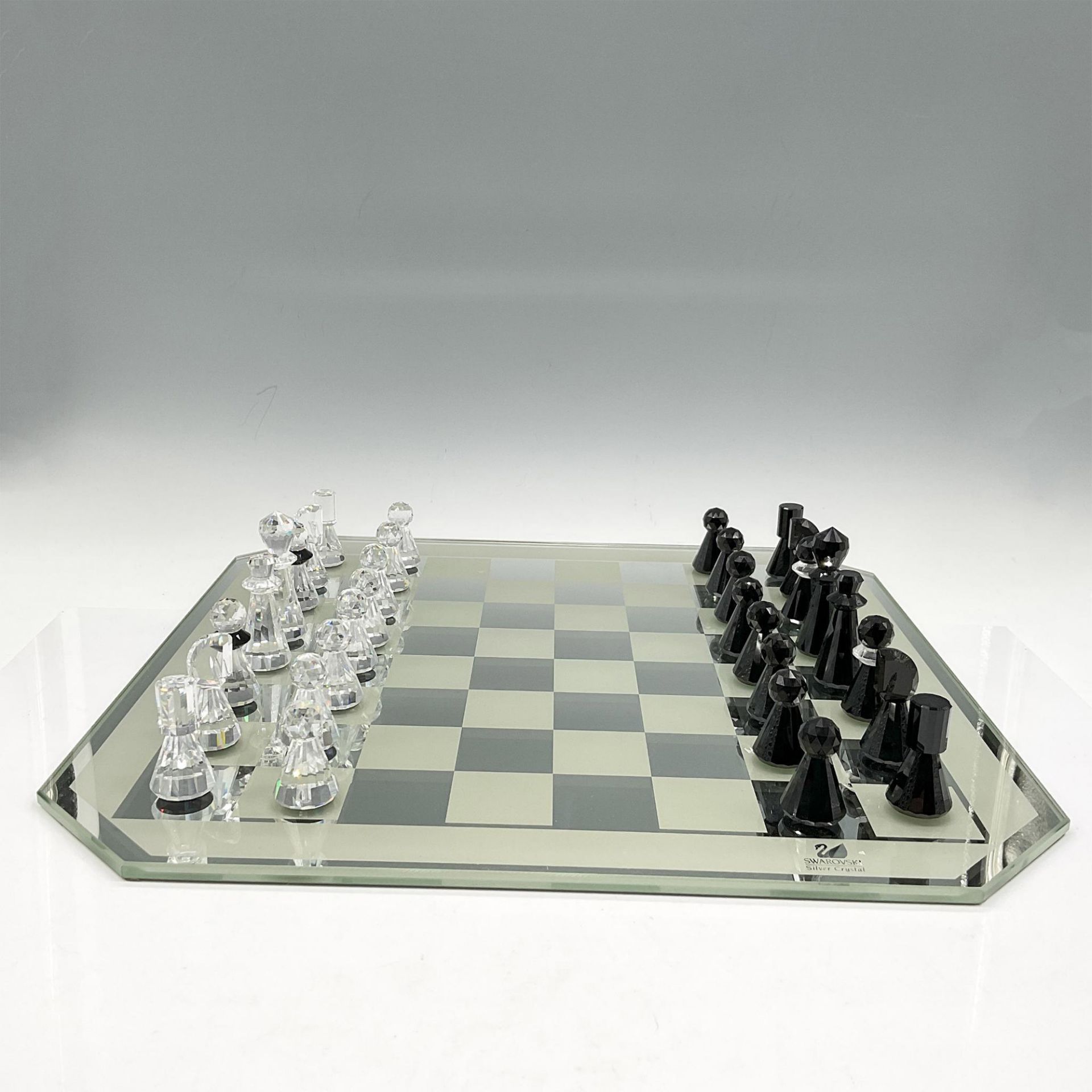 33pc Swarovski Silver Crystal Chess Set - Image 3 of 5