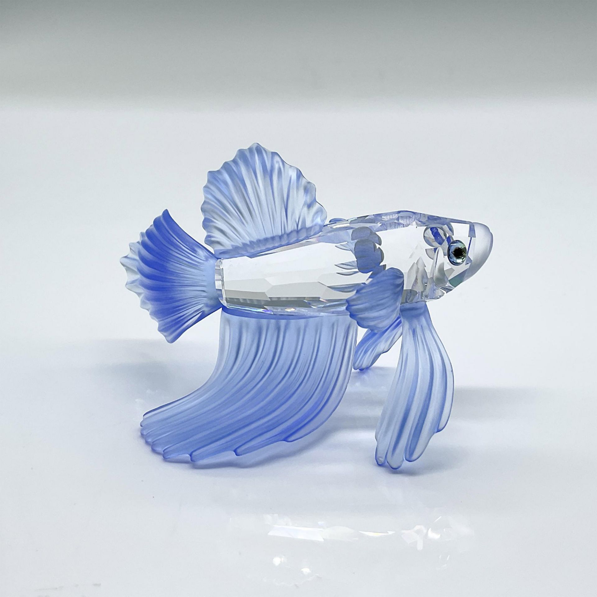 Swarovski Crystal Figurine, Blue Siamese Fighting Fish - Image 3 of 5