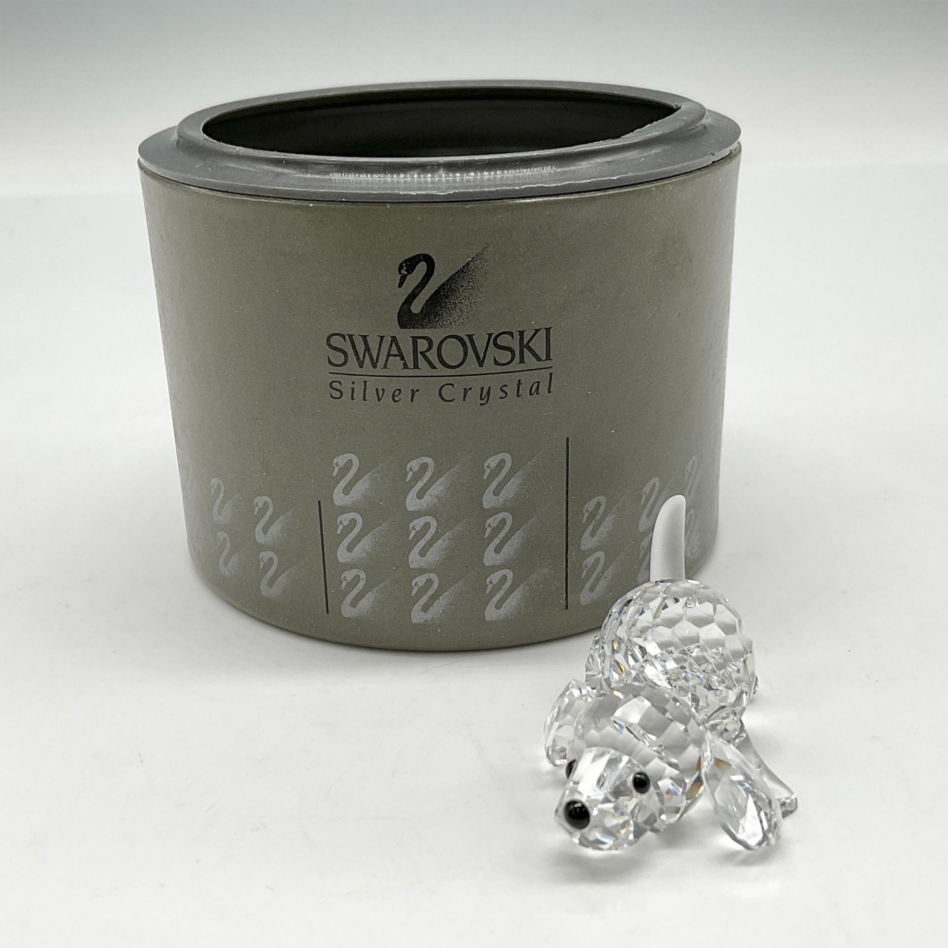 Swarovski Silver Crystal Figurine, Beagle Playing - Image 4 of 4