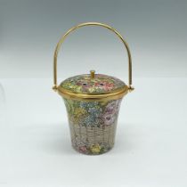 Halcyon Days Enameled Potpourri Basket