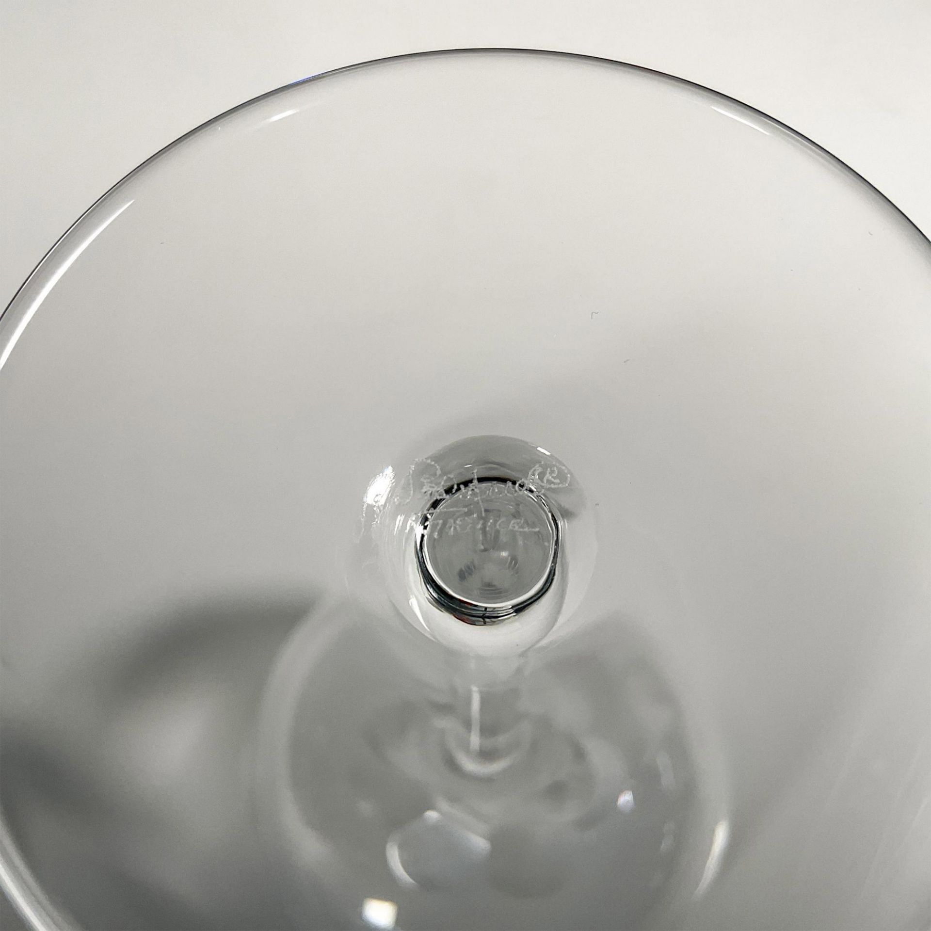 4pc Lalique Crystal Water Goblets, Roxane Pattern - Bild 3 aus 4