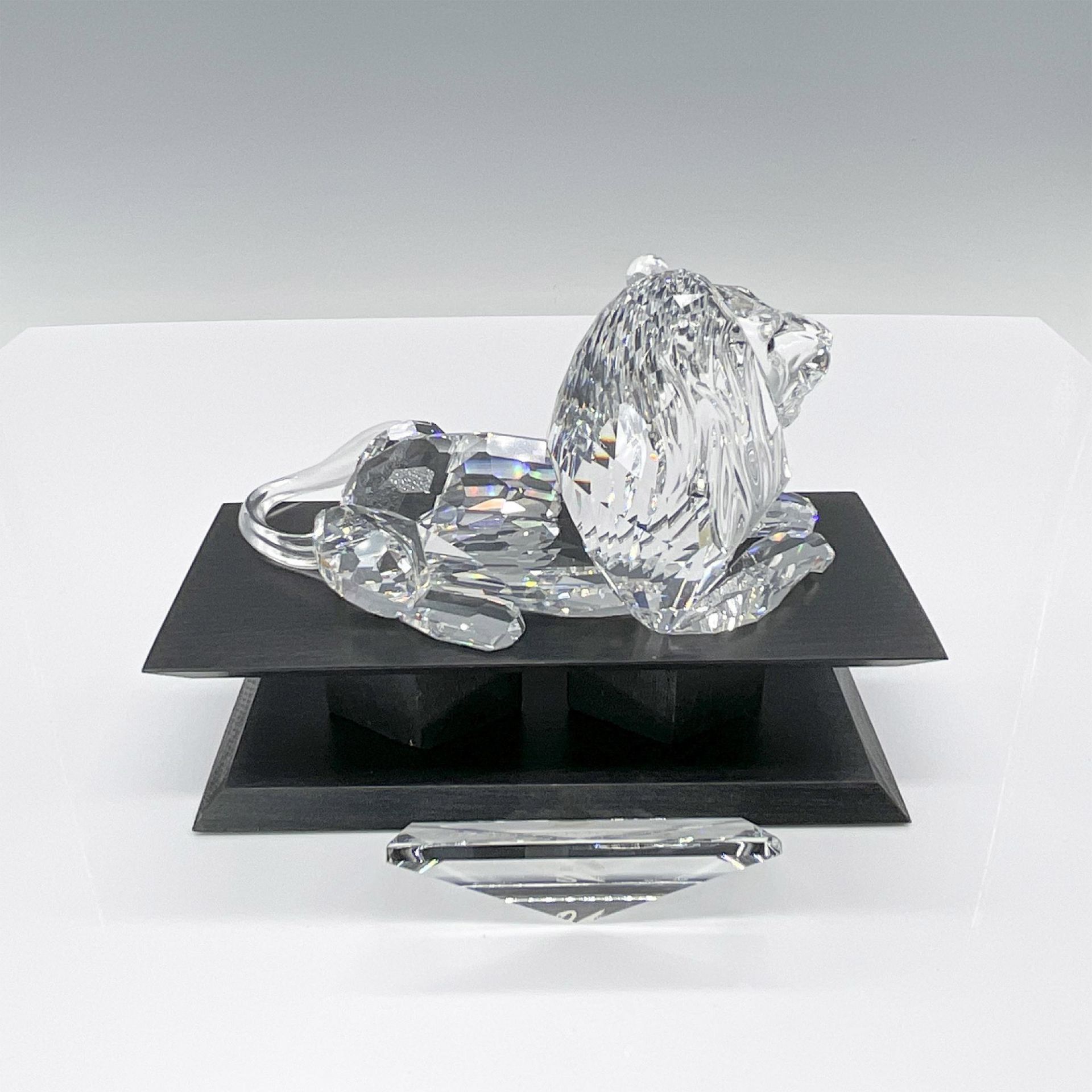 Swarovski Crystal Figurine, Lion with Base and Plaque - Bild 2 aus 4